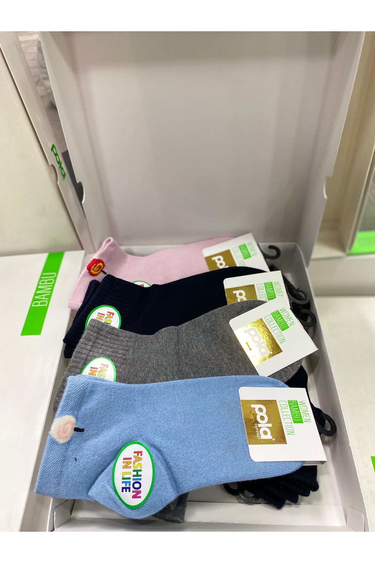 FAB LINGERIE POLA KADIN BAMBU ARAKONÇ ÇORAP
