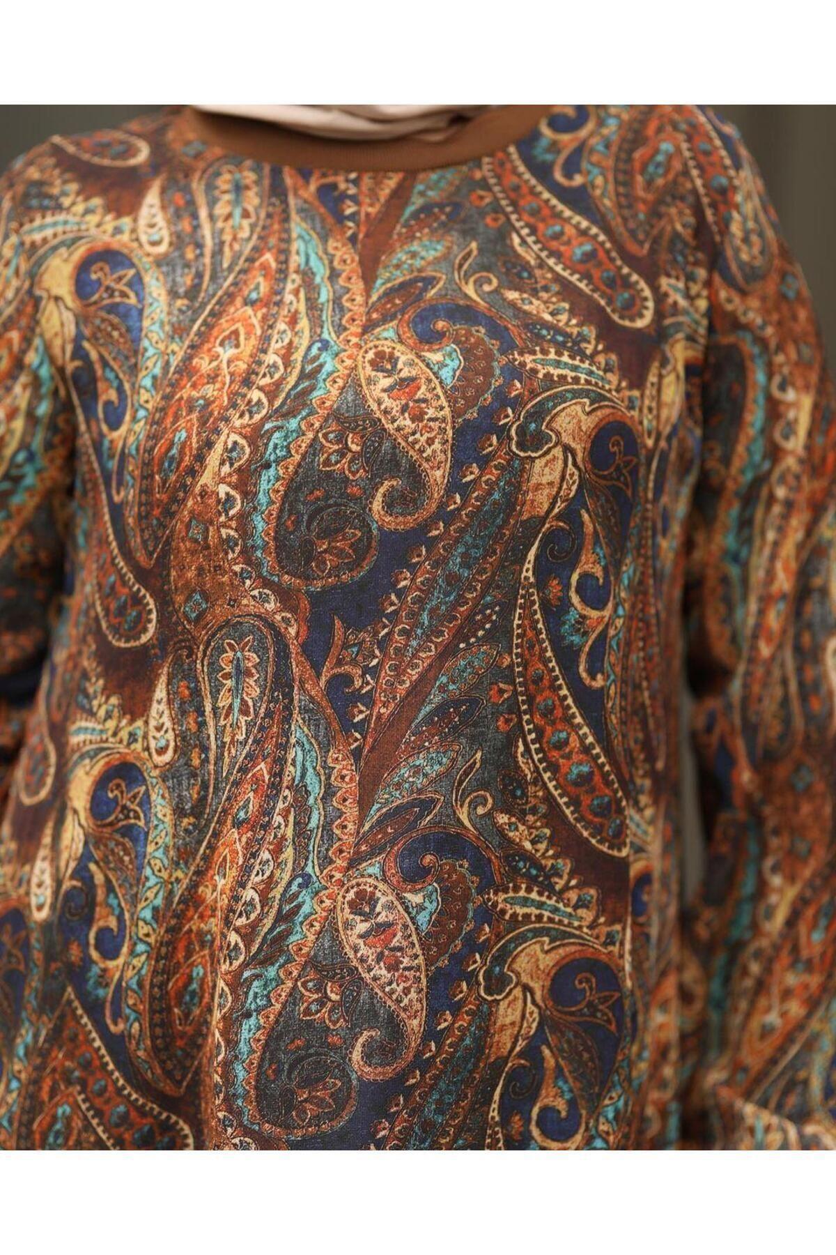 HARMAN BUTİK  KADIN ASTARLI ŞİFON ELBİSE - Görsel 5