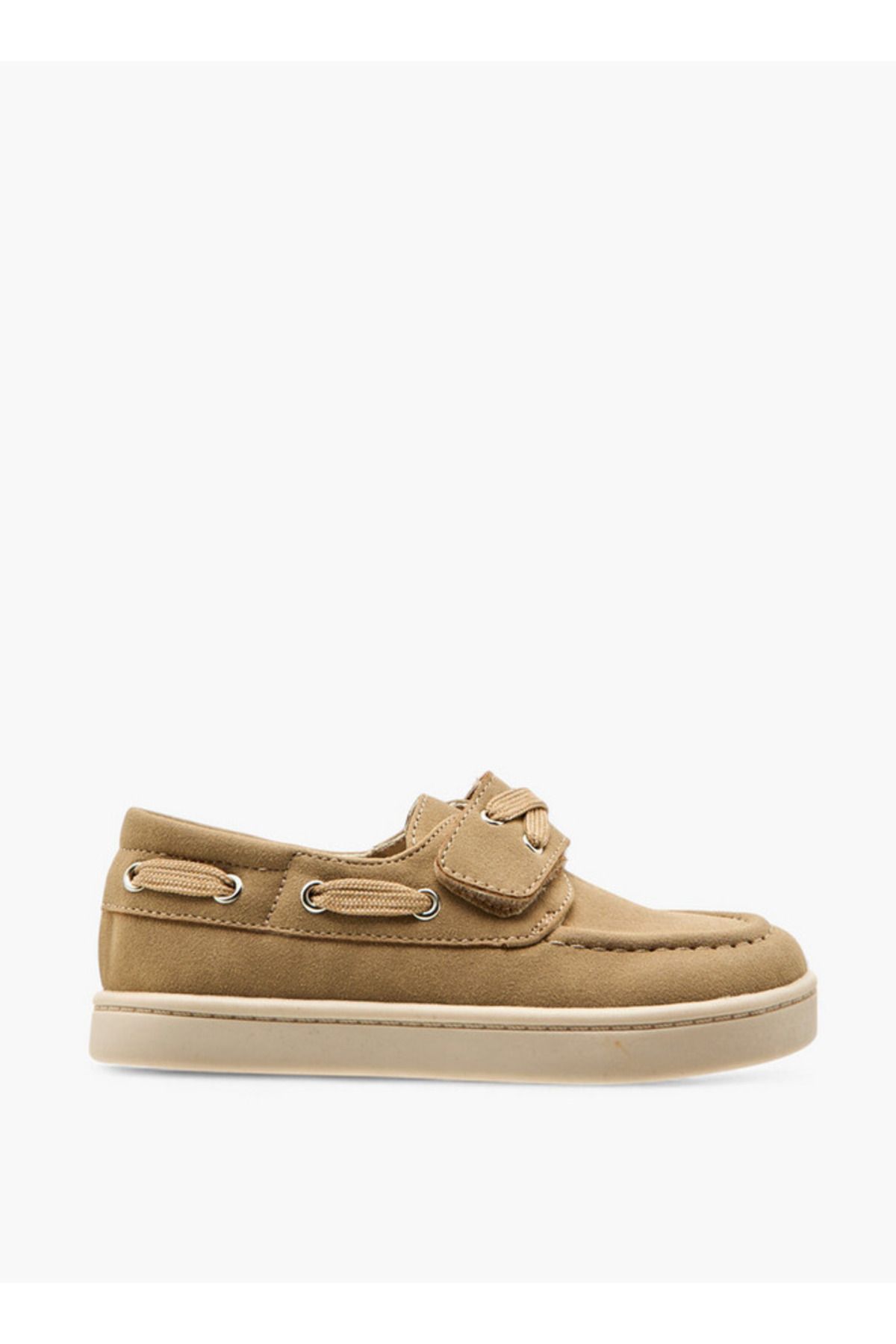 Juniors-Lace Detail Loafers with Hook and Loop Closure 3