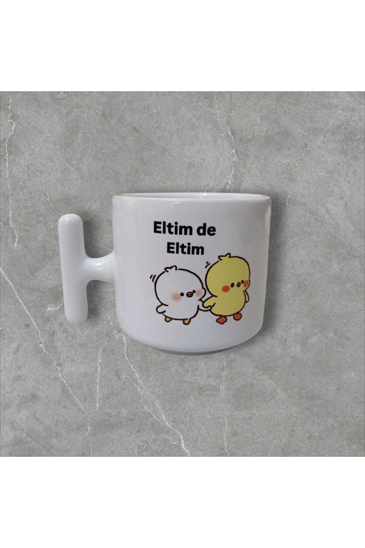 GameFruy "Eltim De Eltim" Çift Taraf Baskılı Kupa- Seramik Çay, Kahve Hediyelik Bardağı