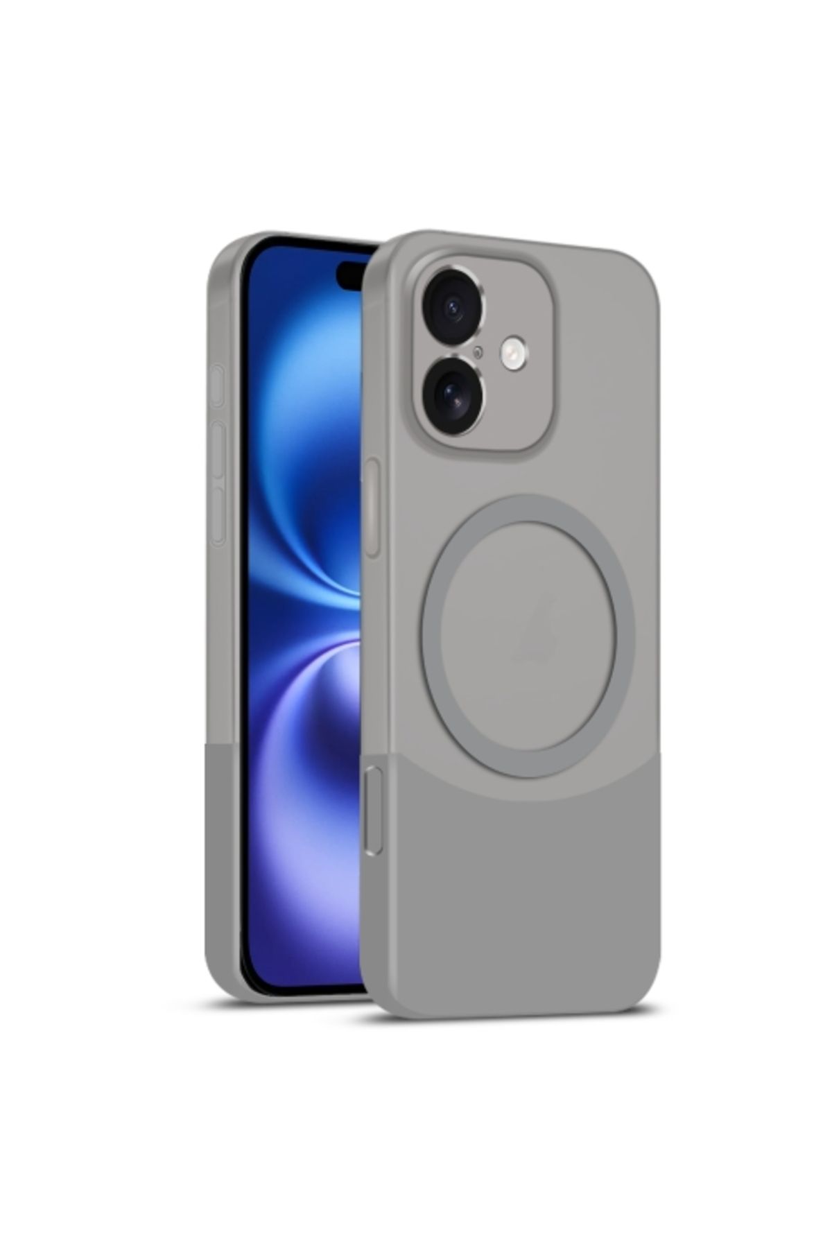 Teleplus iPhone 16 Plus Kılıf Manyetik Şarj Özellikli Duble Çift Renkli Ince Slim Kapak