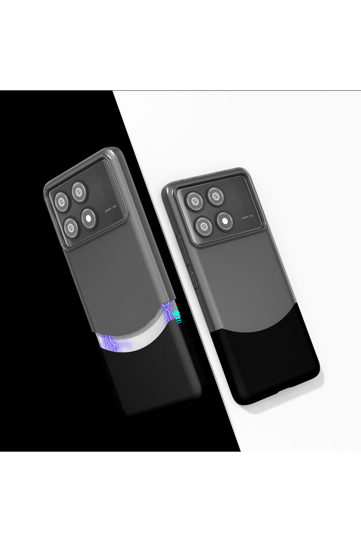 Teleplus Xiaomi Poco X6 Pro Kılıf Duble Çift Renkli Ince Slim Kapak