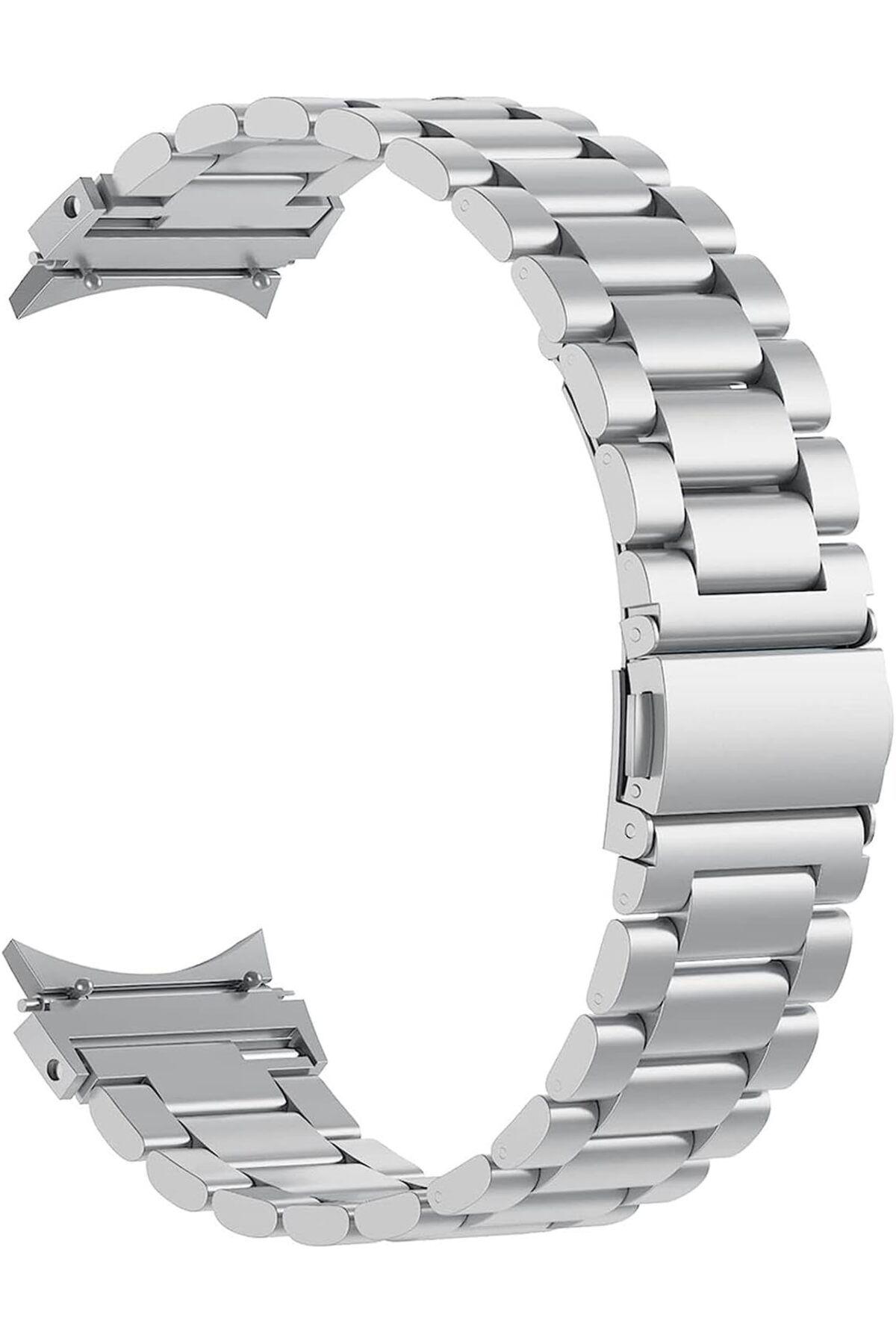 ÇAĞUR Eser Galaxy Watch 4 44mm Solid Steel Kordon ( Galaxy Watch 4 44mm ile Uyumlu Kordon, Akıllı Saat K