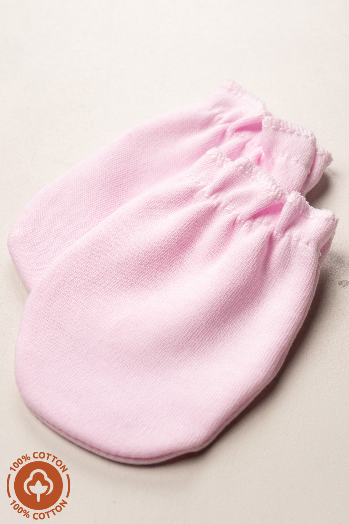 Miniel Unisex Bebek Yenidoğan Penye Organik Pamuklu Lastikli Bebek Eldiveni 6 Çift  Set fotoğrafı 4 (önizleme)