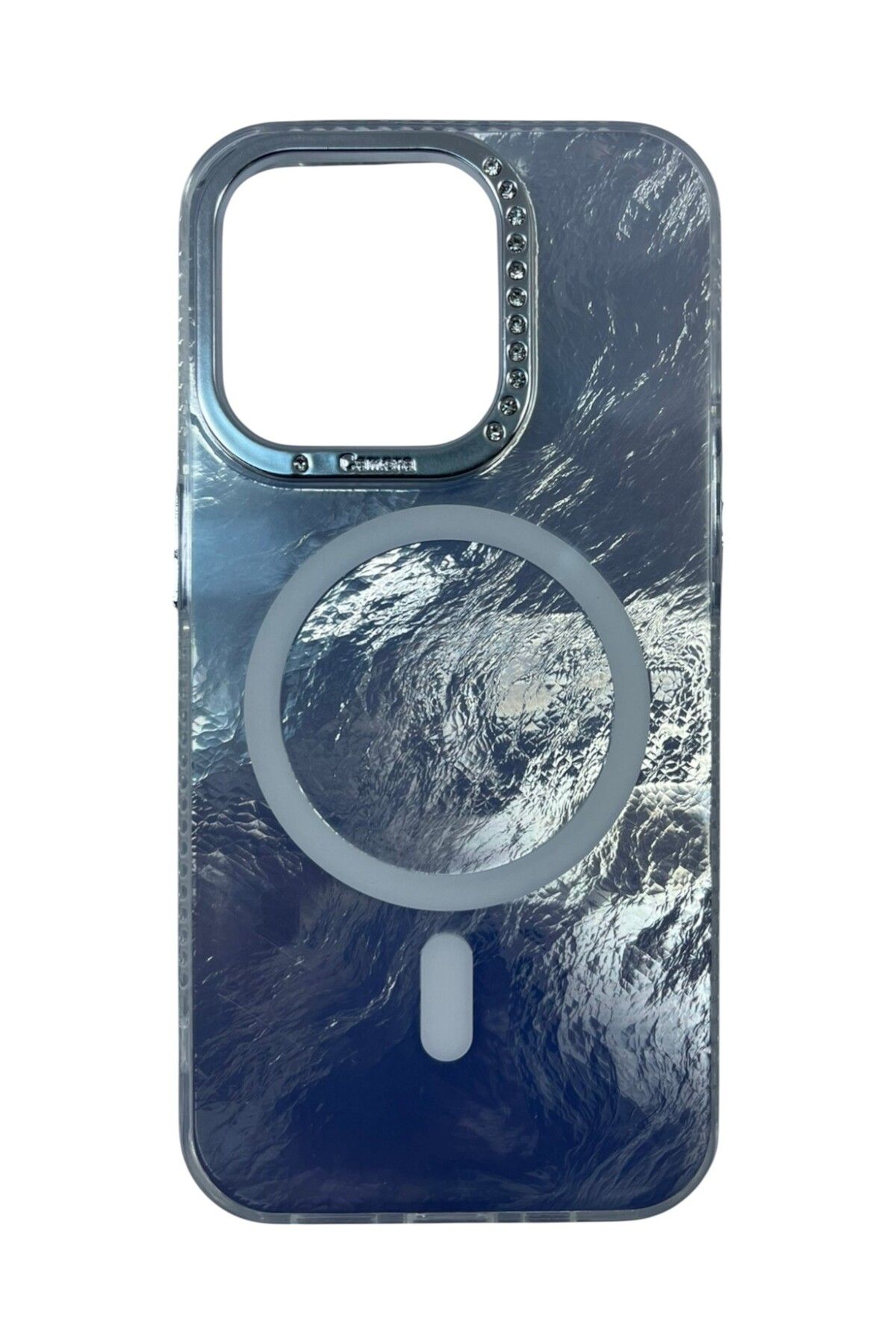 Di Aksesuar iPhone 15 Pro Beyaz Marble Kılıf