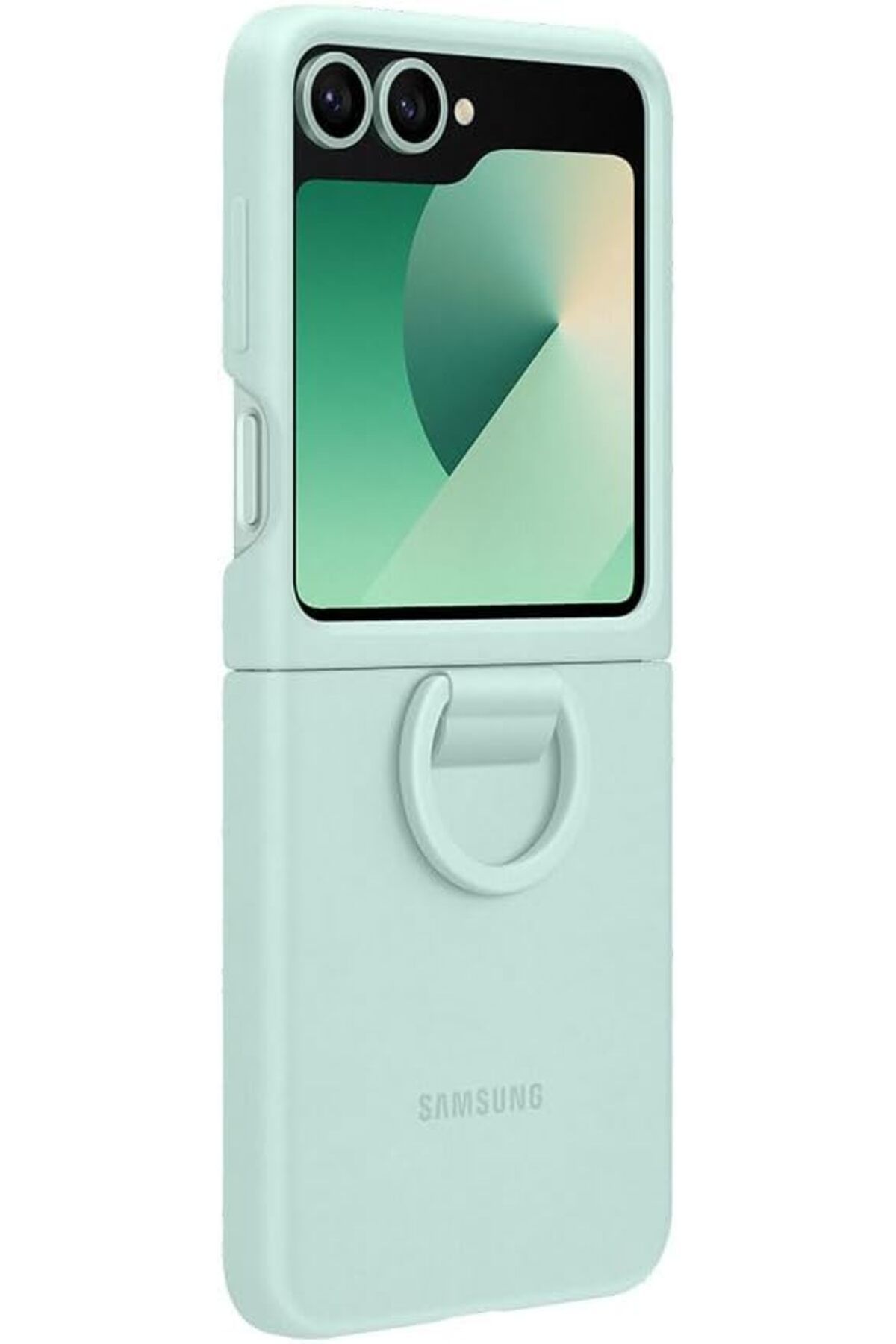ÇAĞUR Eser Galaxy Z Flip 6 Yüzüklü Silikon Kılıf - Mint shop 1117038