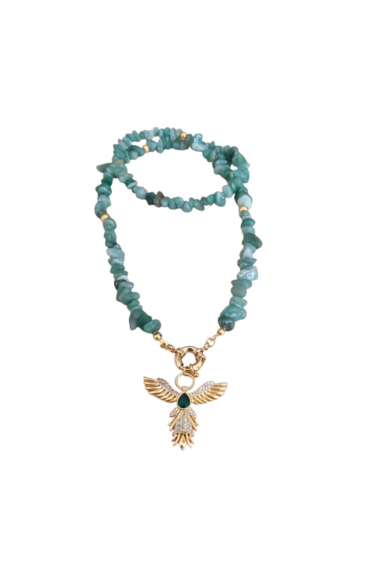 Nils Accessories Yeşim dogaltaş kolye