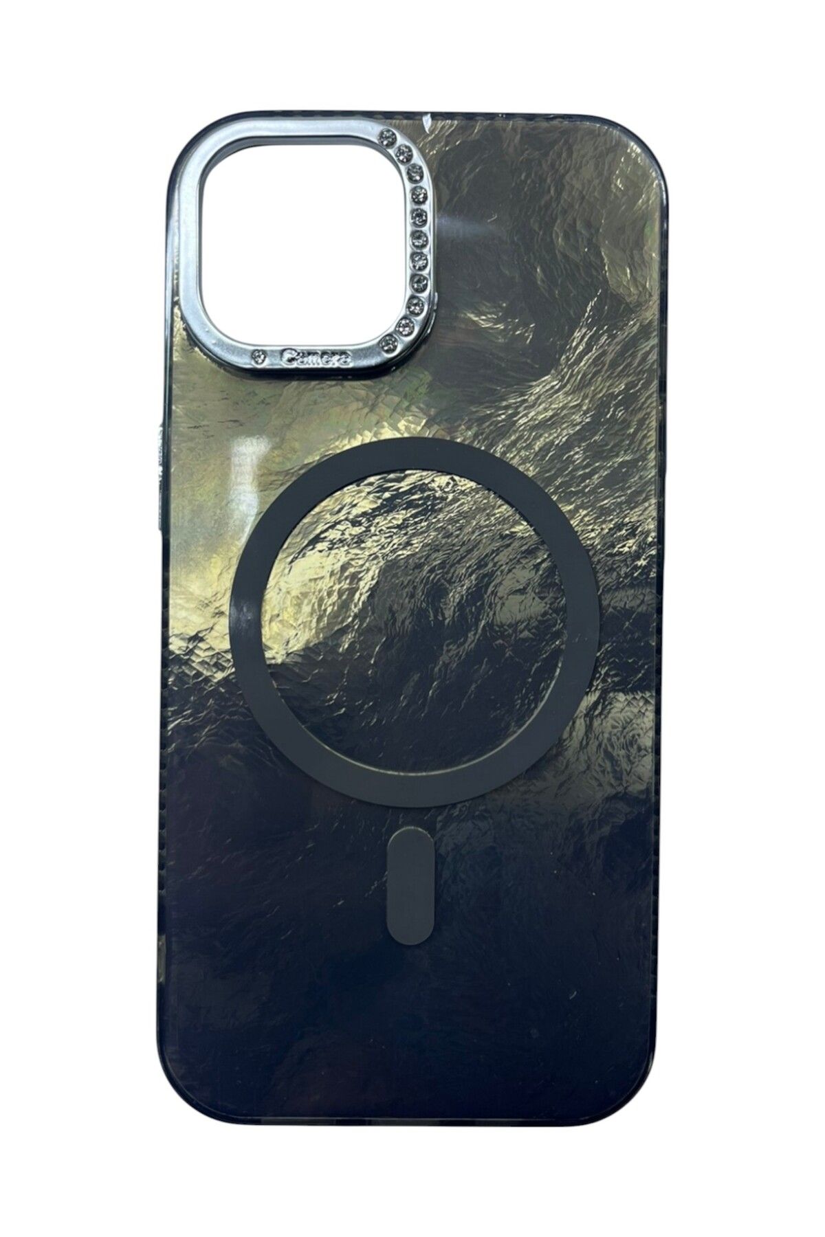 Di Aksesuar iPhone 15 Siyah Marble Kılıf