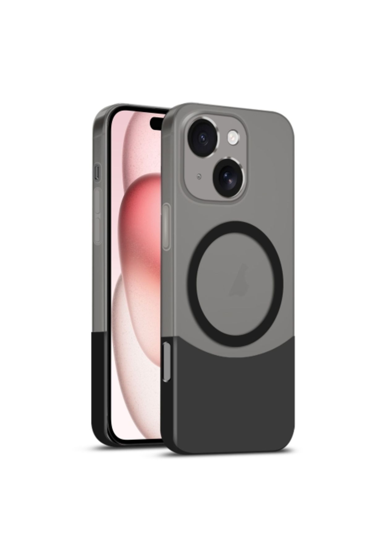 Teleplus iPhone 13 Kılıf Manyetik Şarj Özellikli Duble Çift Renkli Ince Slim Kapak