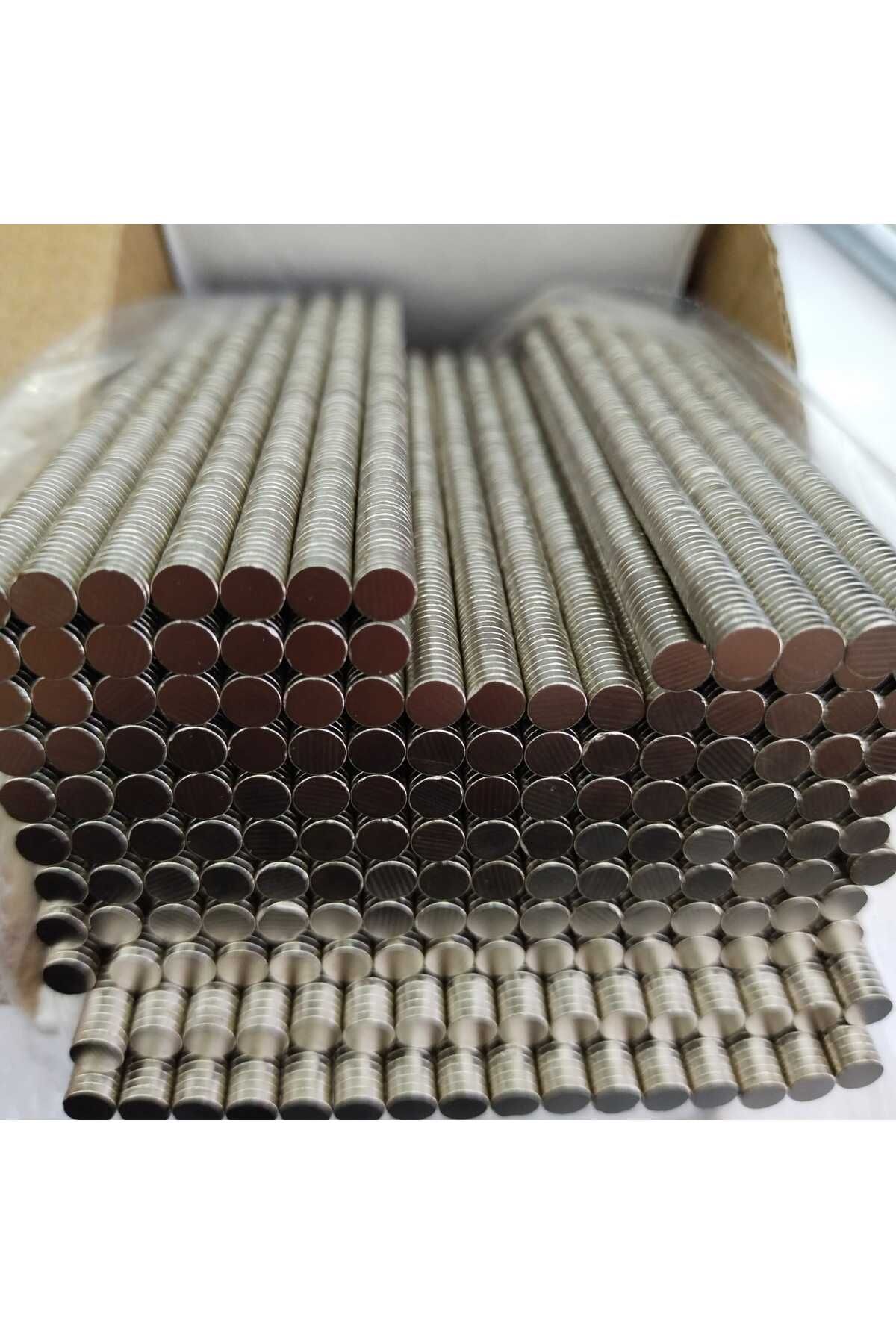 KARAASLAN 5×1 mm Neodyum Mıknatıs - Hobi Uygulamaları-el işi İçin Mükemmel -100 adet
