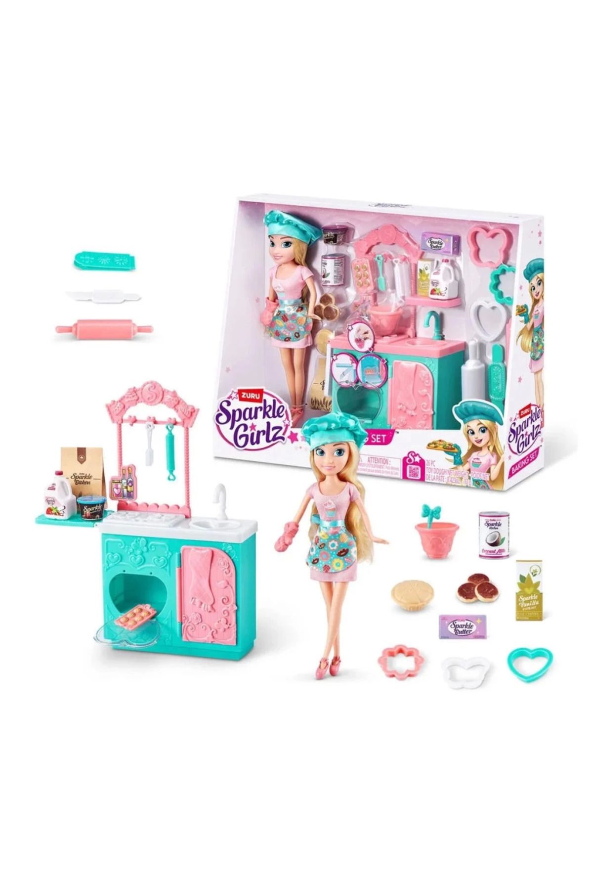 Skygo Sparkle Girlz Aşçı Bebek ve Oyun Seti 27cm