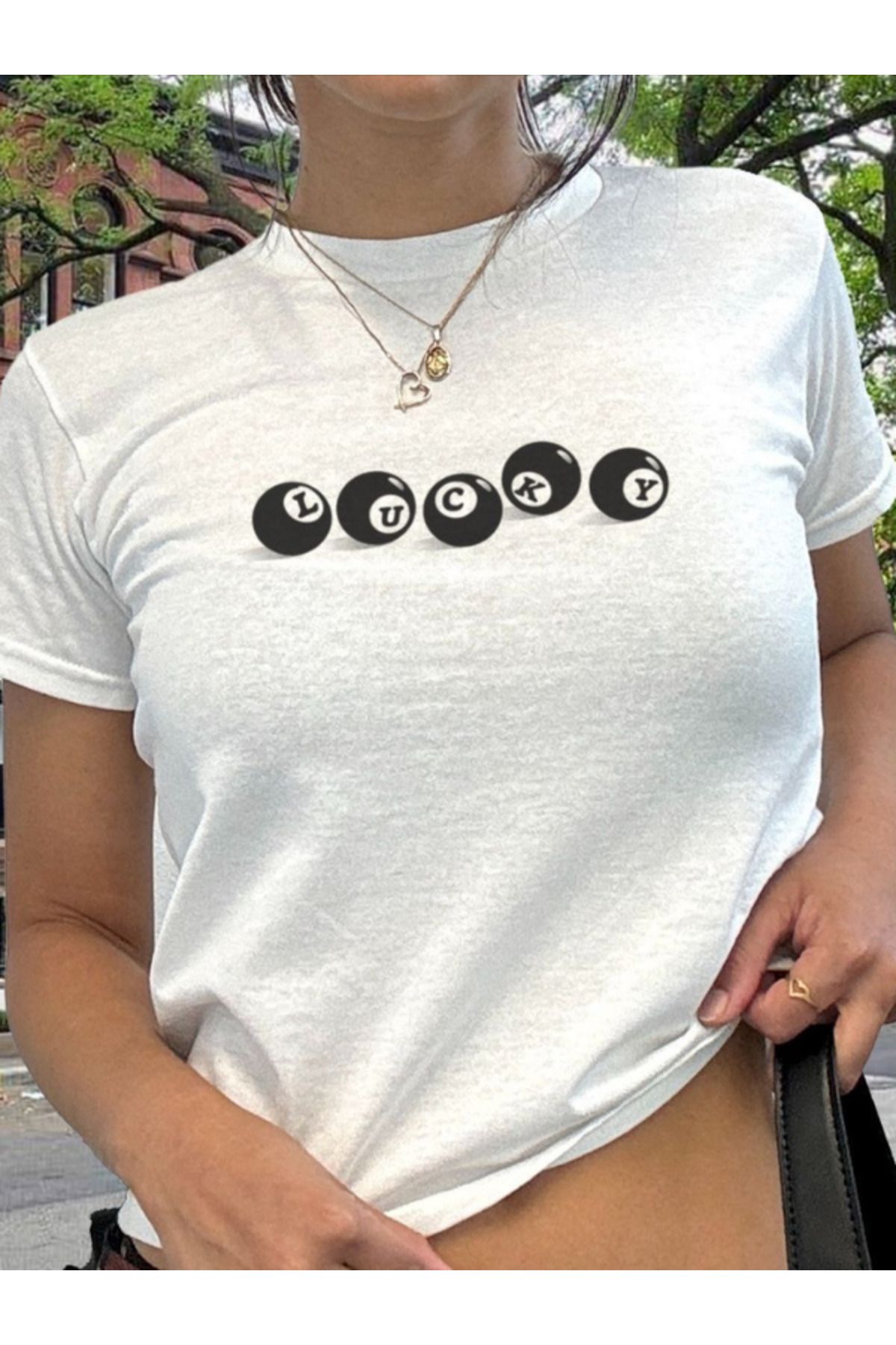 DEEFWEAR DREICH LUCKY BALL BASKILI BEYAZ CROP