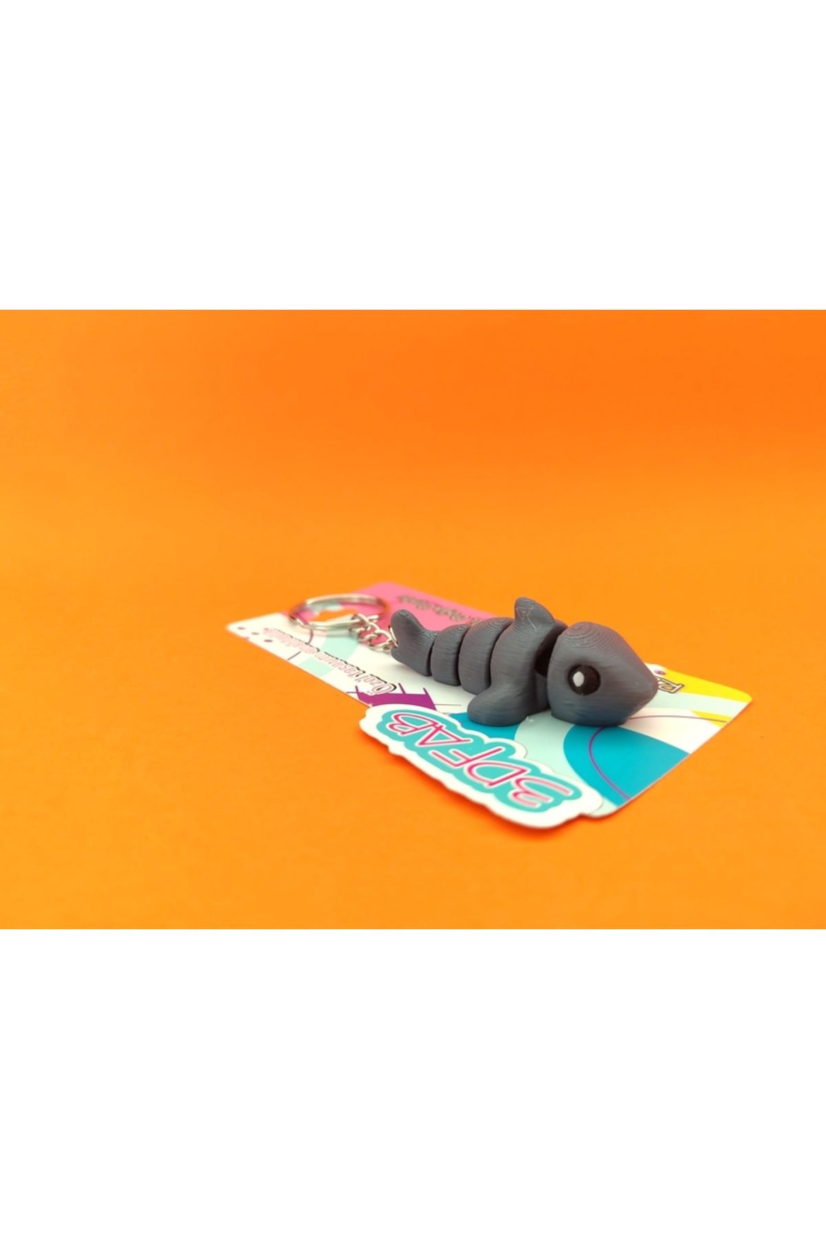 Minikbahcem Sevimli Köpekbalığı Anahtarlık - 3D Baskı Özel Tasarım
