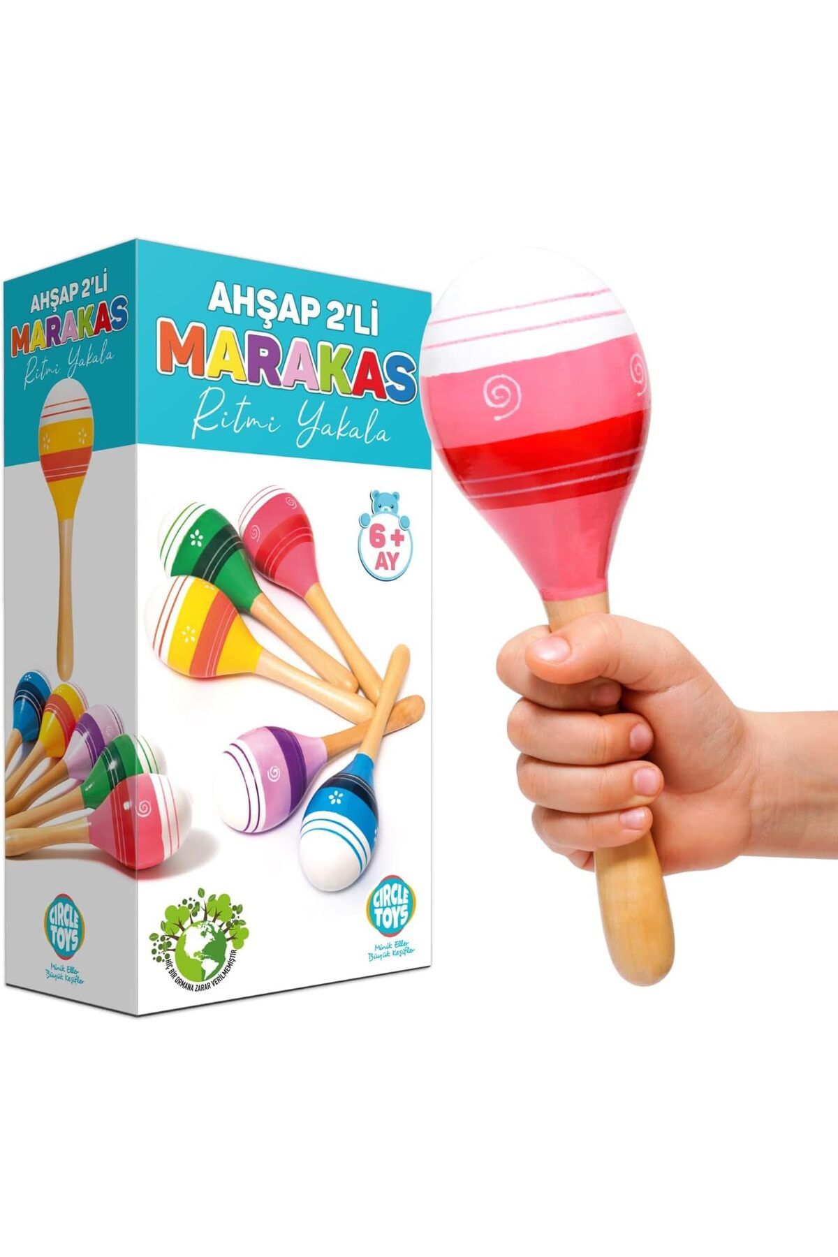 ÇAĞUR Eser Toys Ahşap Marakas 2'li shop 1117038