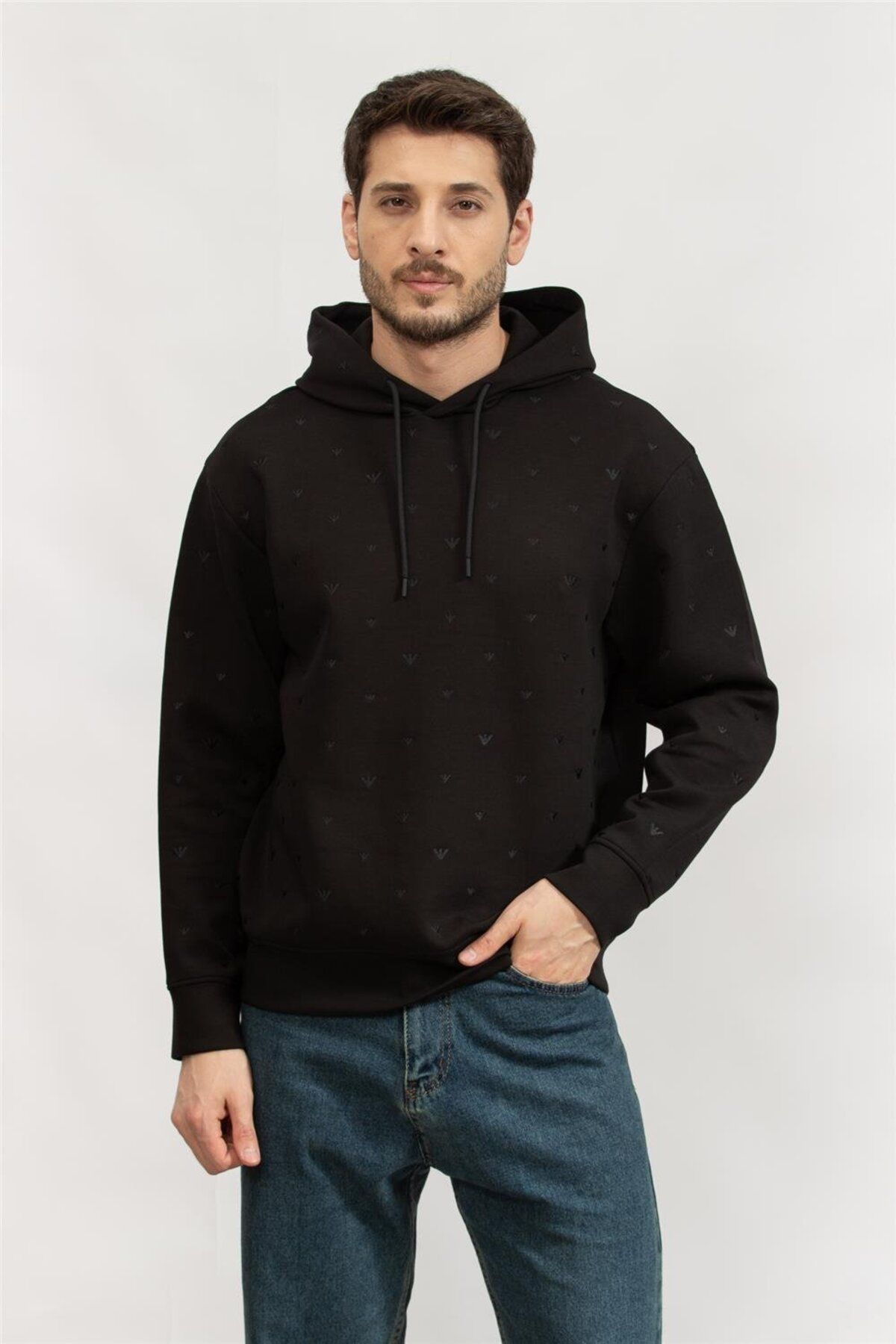 Emporio Armani Erkek Kapüşonlu Sweatshirt