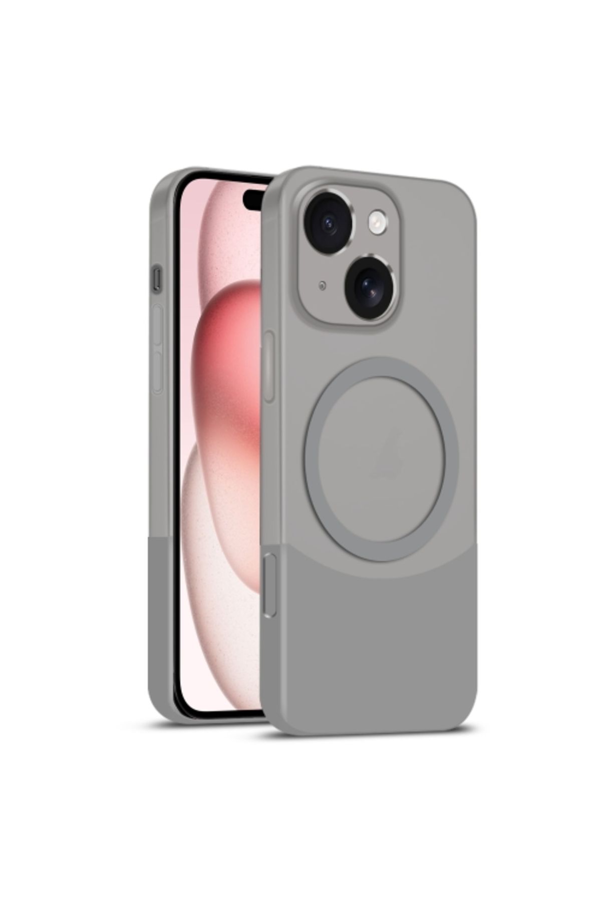 Teleplus iPhone 14 Kılıf Manyetik Şarj Özellikli Duble Çift Renkli Ince Slim Kapak