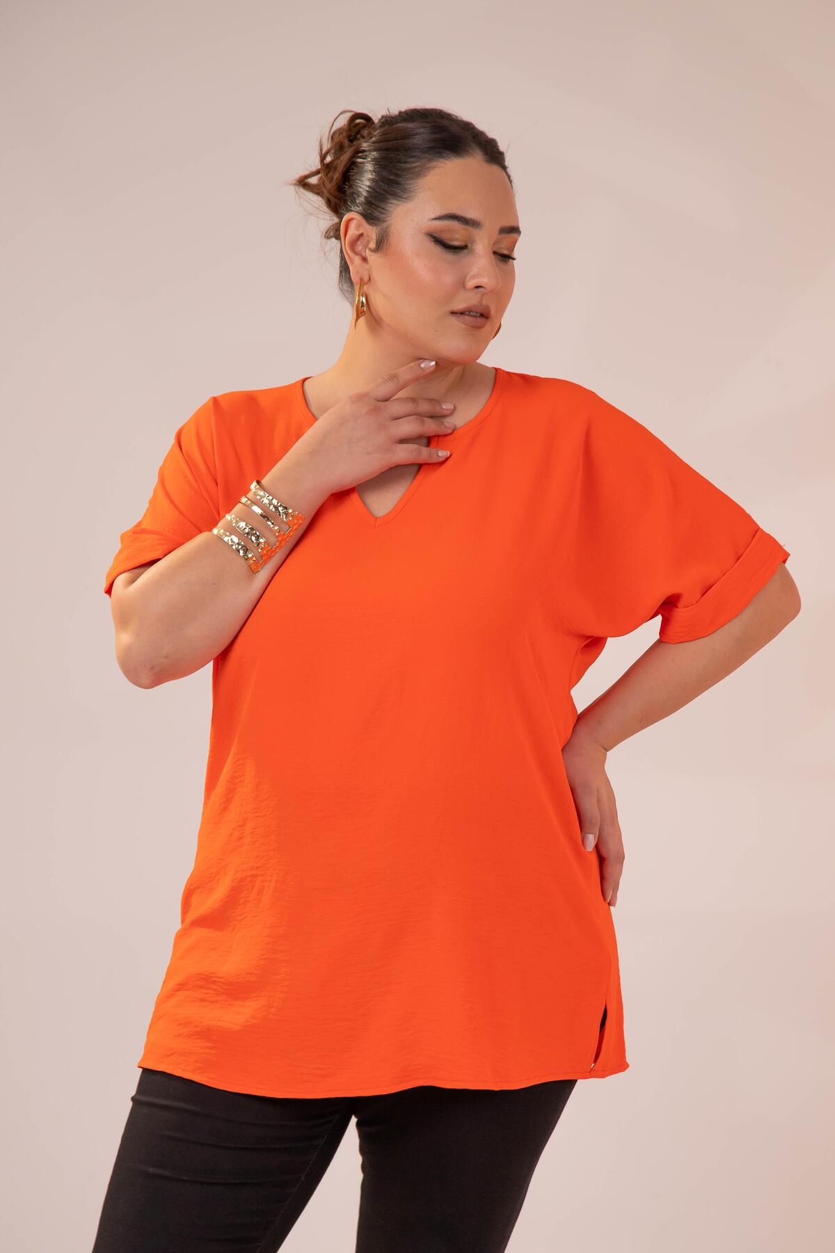 Roxxlen 333800 YAKA DETAYLII BLUZ