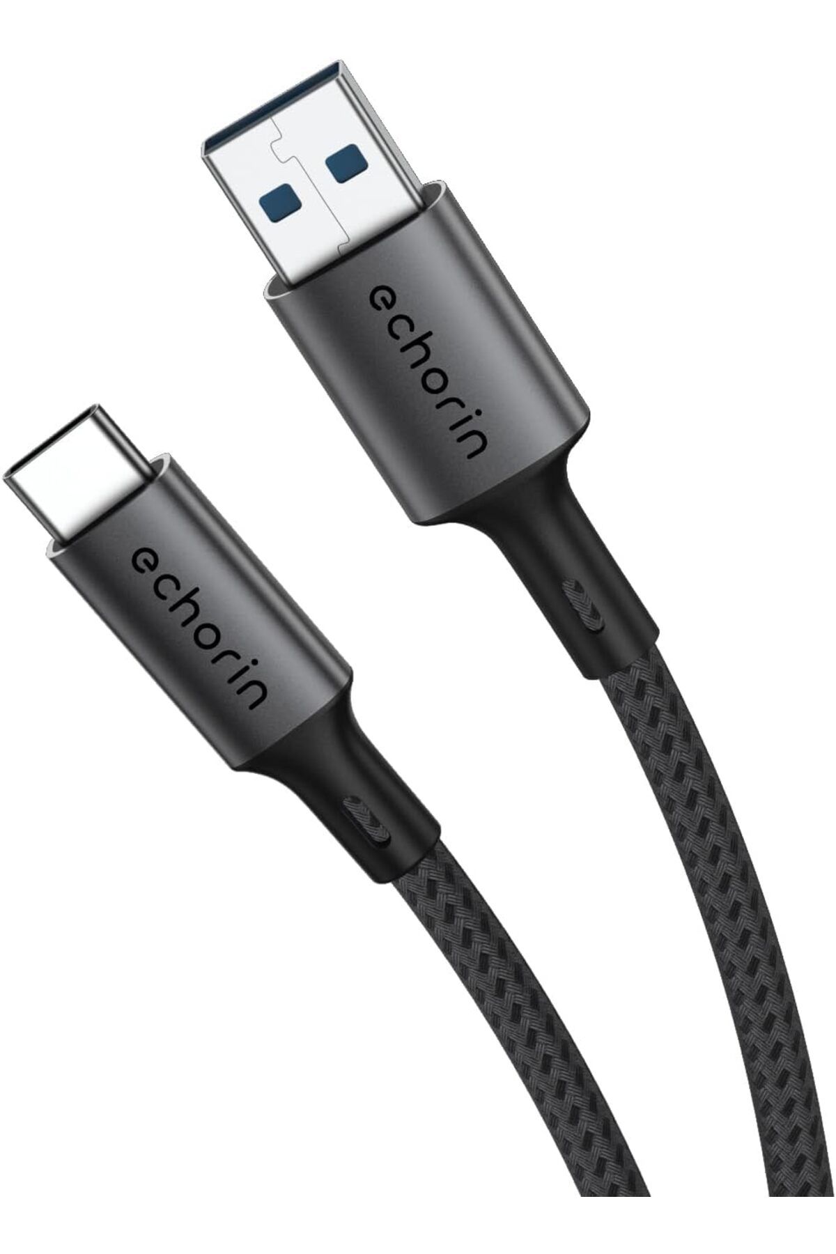 ÇAĞUR Eser USB 3.0 USB-A'dan USB-C'ye 15W PD Hızlı Şarj 5V3A Yüksek Kaliteli Alüminyum Örgülü Kabl