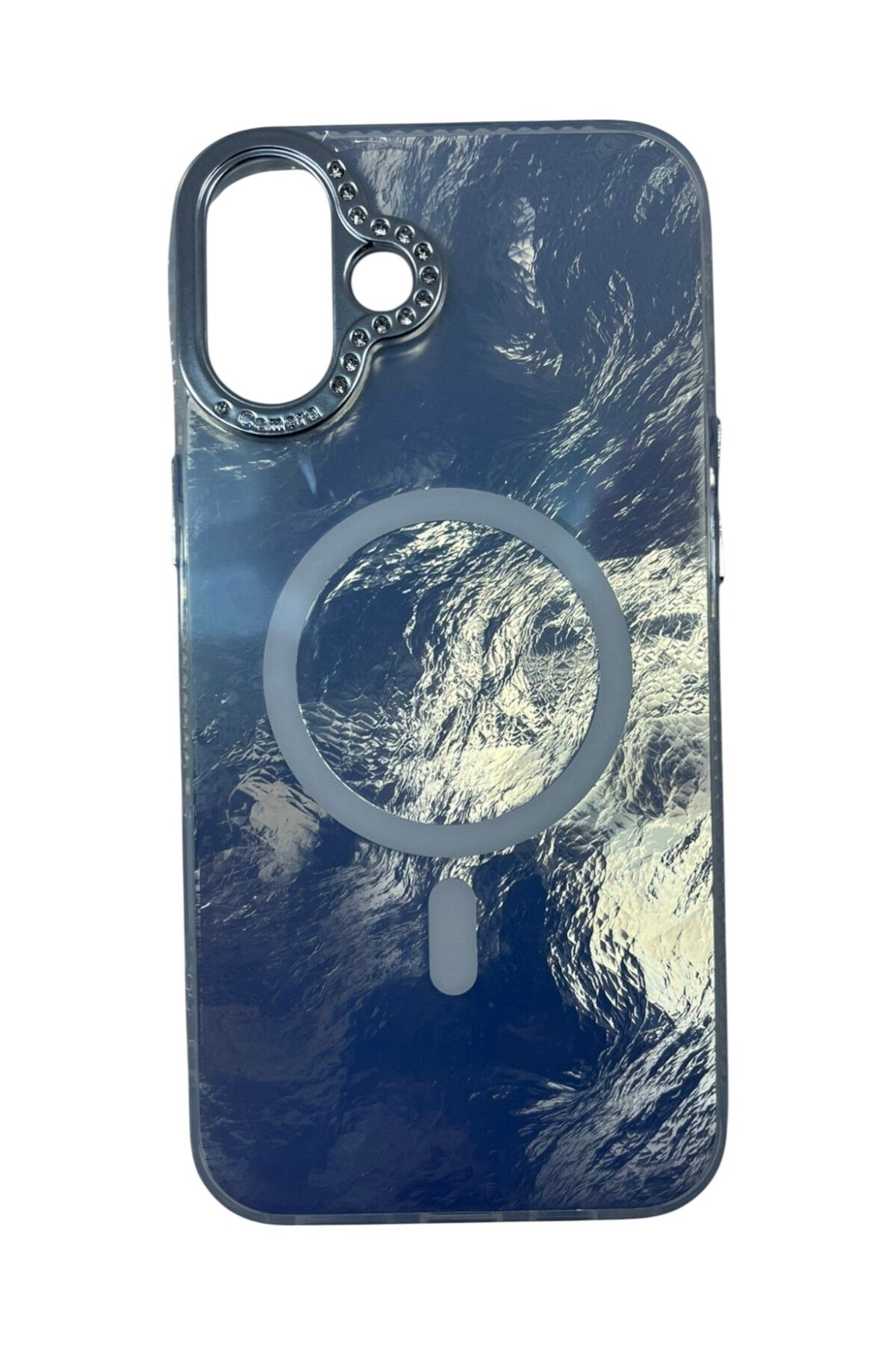 Di Aksesuar iPhone 16 Plus Beyaz Marble Kılıf