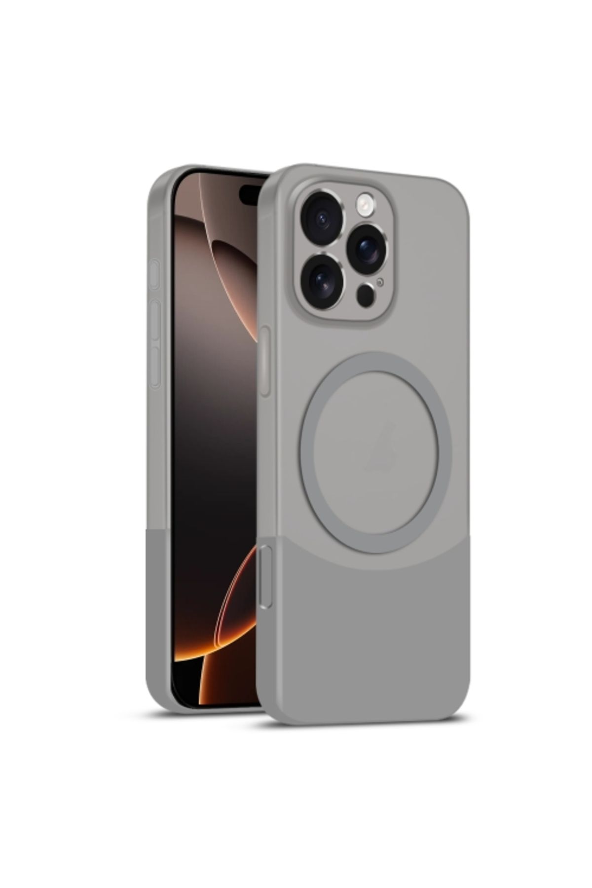 Teleplus iPhone 16 Pro Kılıf Manyetik Şarj Özellikli Duble Çift Renkli Ince Slim Kapak