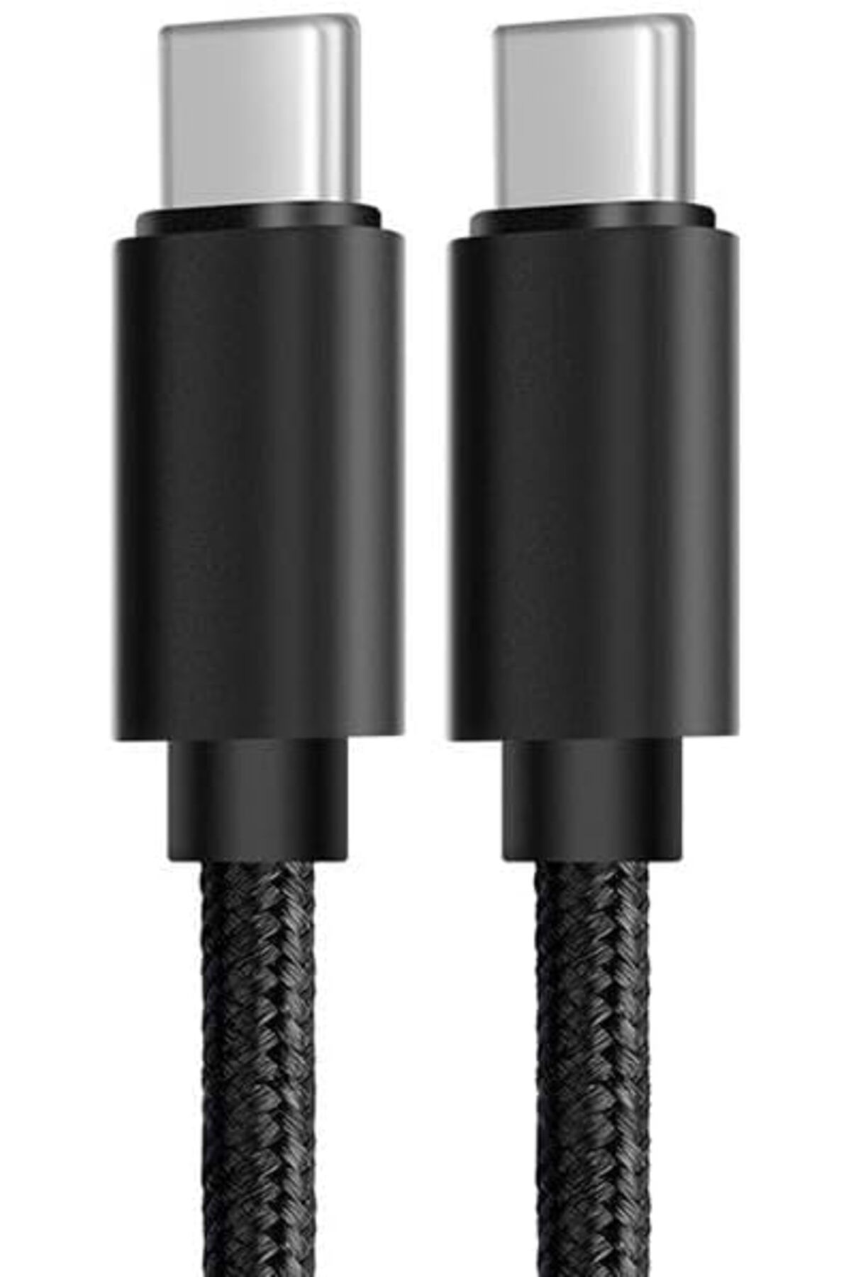 ÇAĞUR Eser Super Şarj 1Mt 65W Type-C to Type-C Şarj Kablosu Örgü Tasarım Kopmaz Kablo Hızlı Şarj v