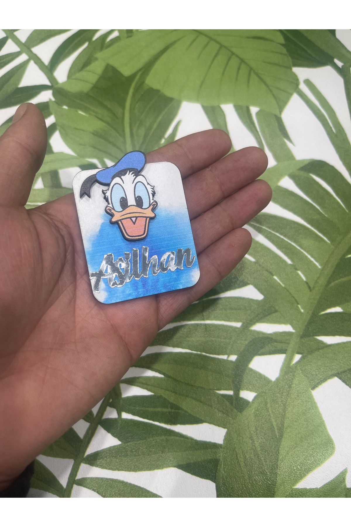 ELF REKLAM Figürlü Doğum Günü Ahşap Baskılı Pleksi Yazılı Magnet 10 Adet