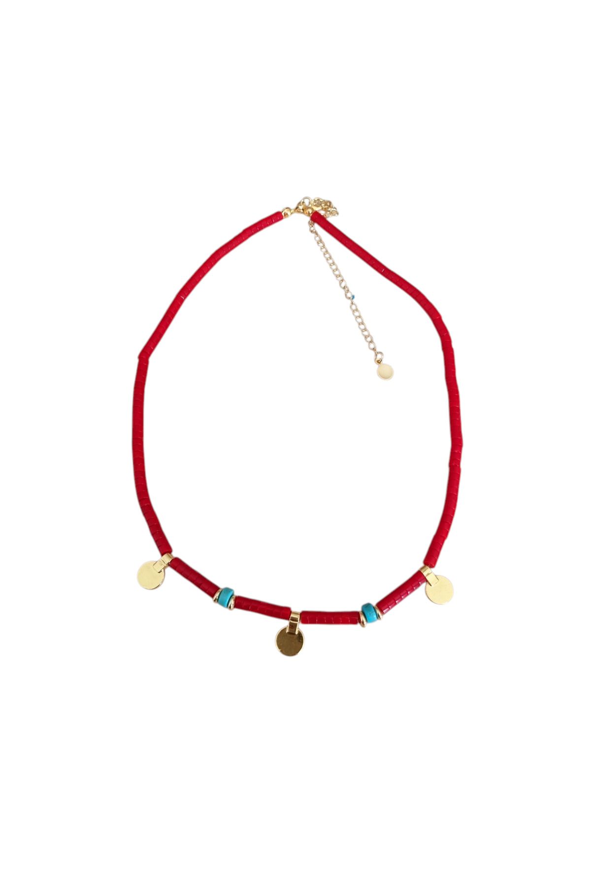 Nils Accessories Mercan ve turkuaz kolye