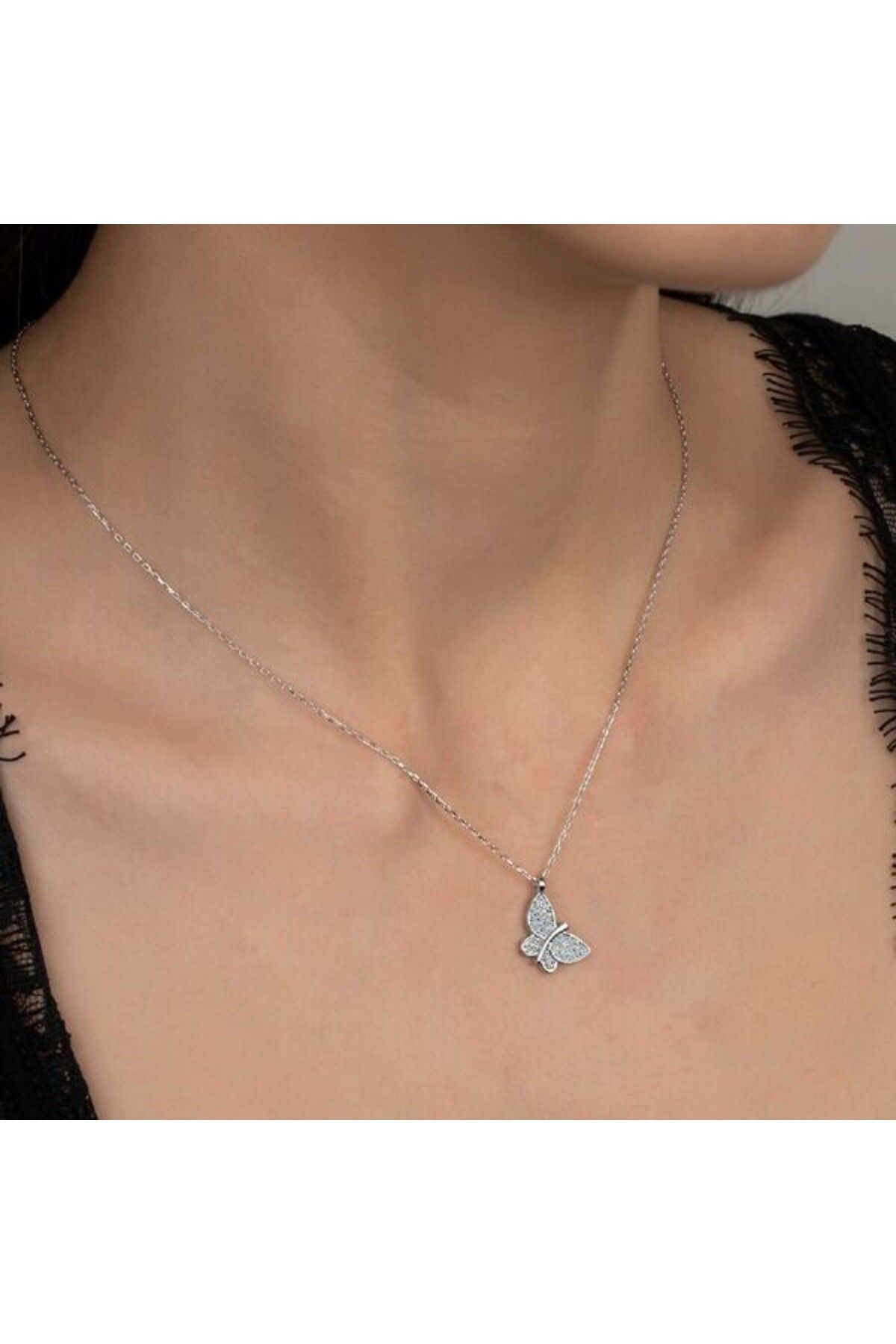 shop Kelebek 925 Ayar Gümüş Kolye