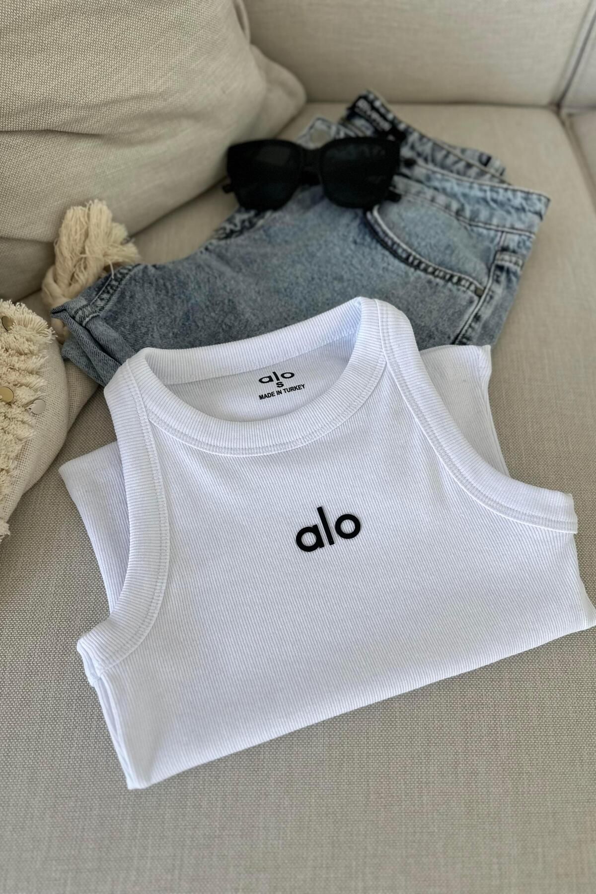 Butik Gardrop Marka Halter Yaka Bluz Beyaz