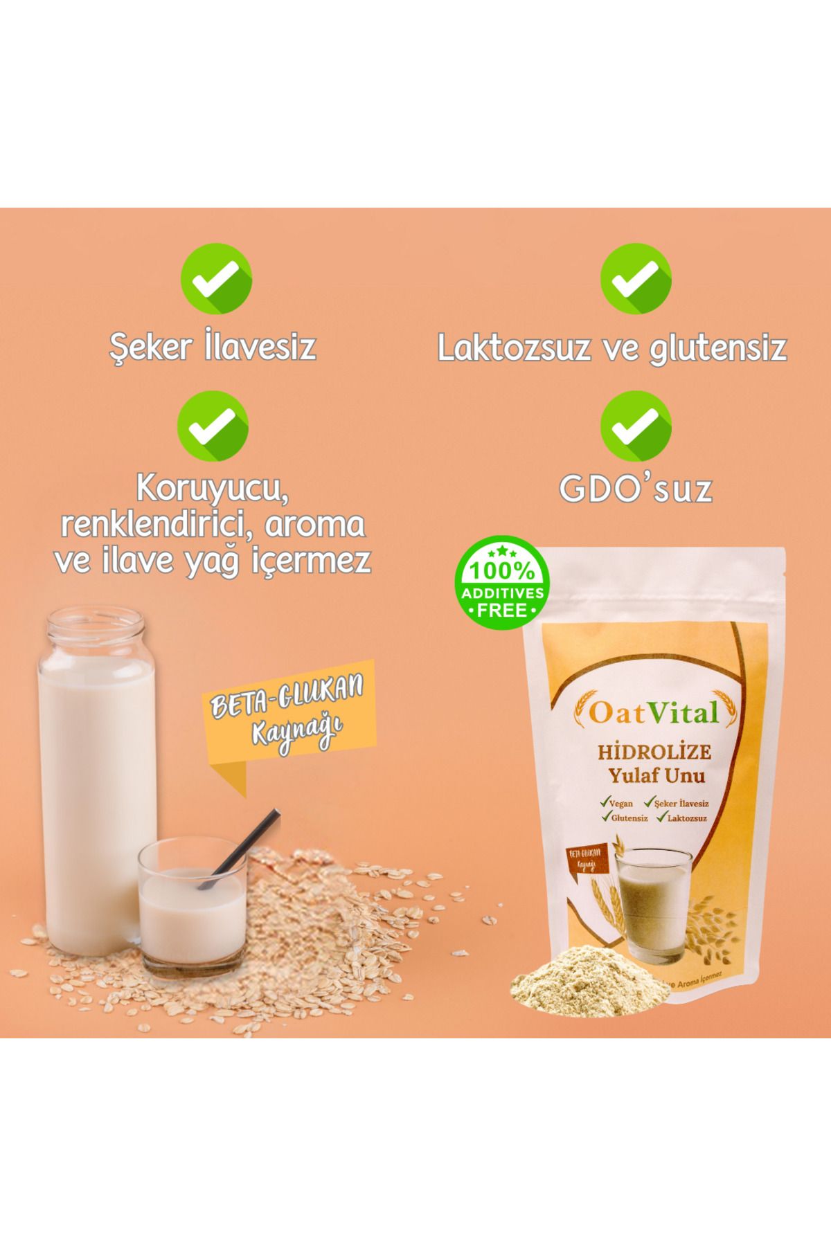 OatVital Hidrolize Yulaf Unu (YULAF SÜTÜ TOZU)