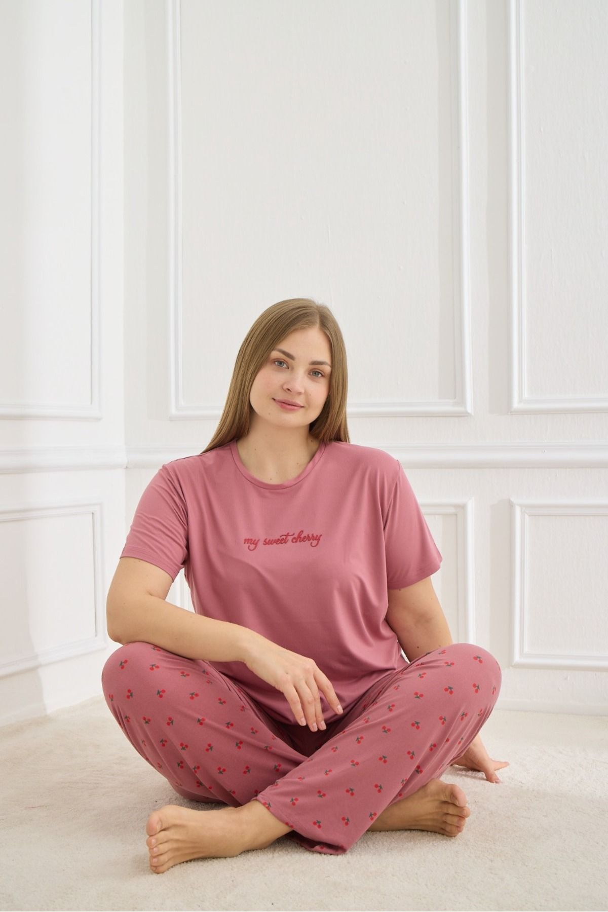 Mihra Stil Mihra 50502-1109 Kadın Büyük Beden Pijama Takımı