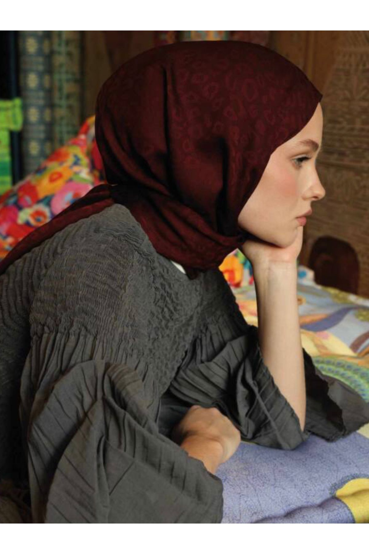 VALOR Scarf leopar desen şal