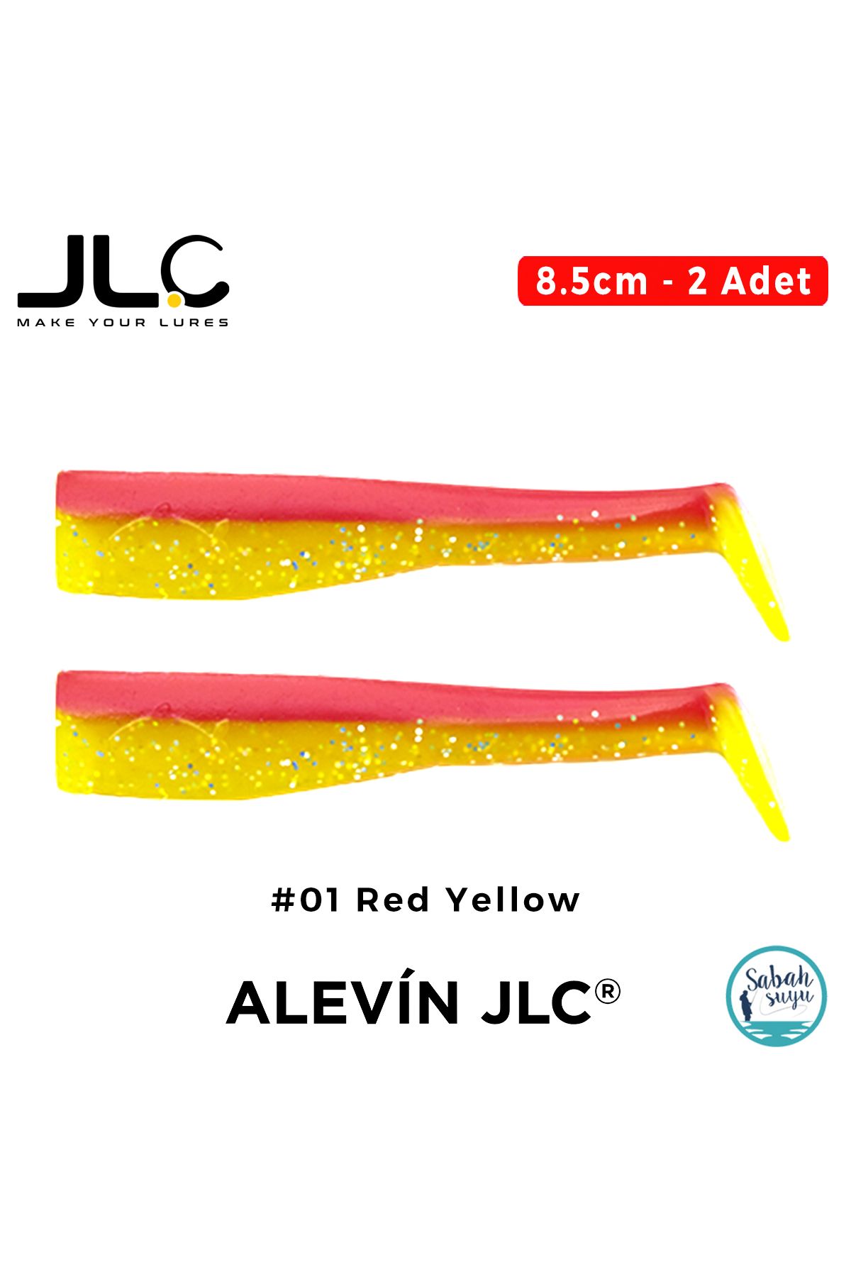 JLC Alevin 8.5cm 5gr #01 Red Yellow Silikon Kuyruk (2 Adet)