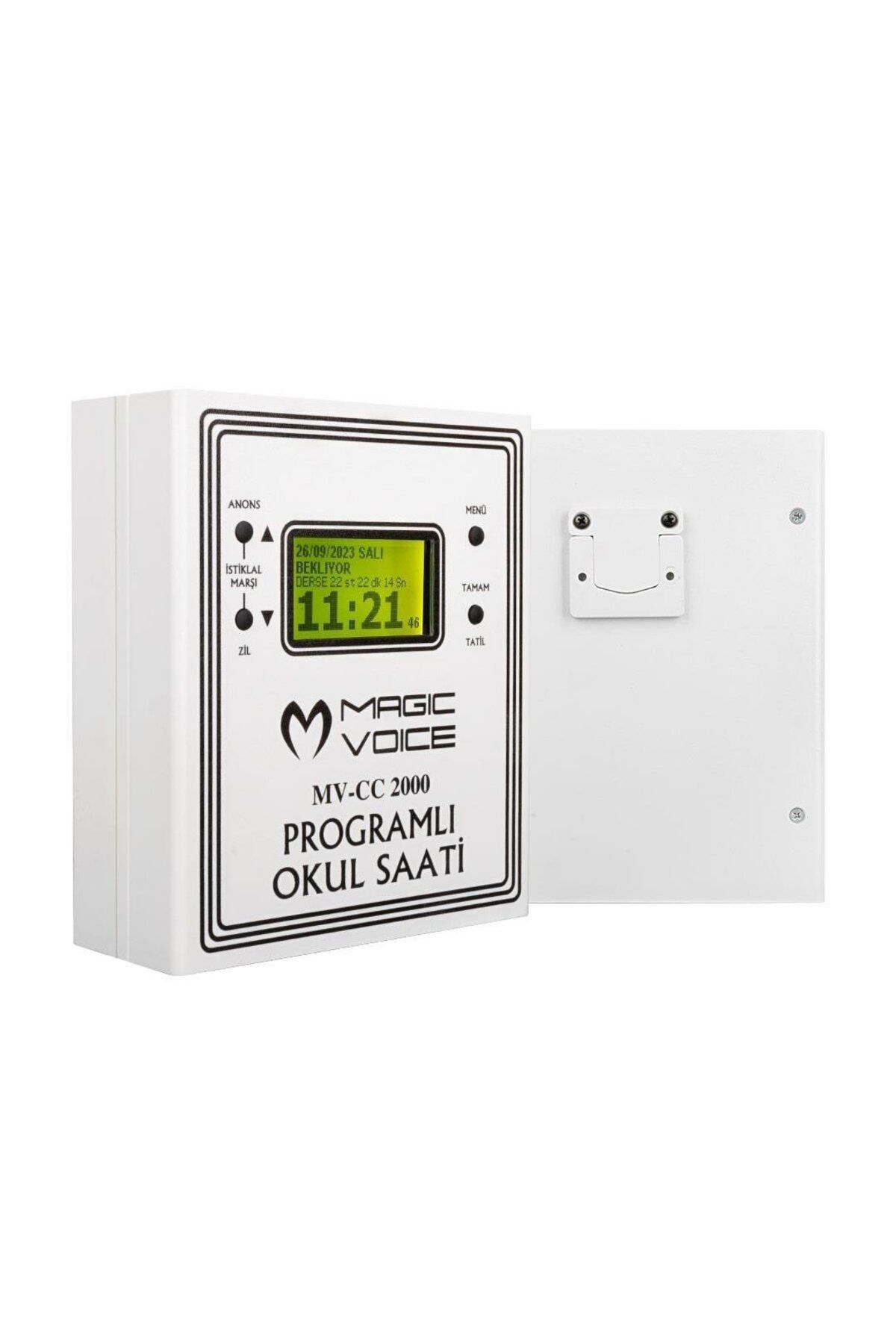 MagicVoice Mv-cc2000 Usb Duvar Tipi Programlı 20 Adet Mp3 Formatı Zil / Istiklal Marşlı Akıllı Dijit