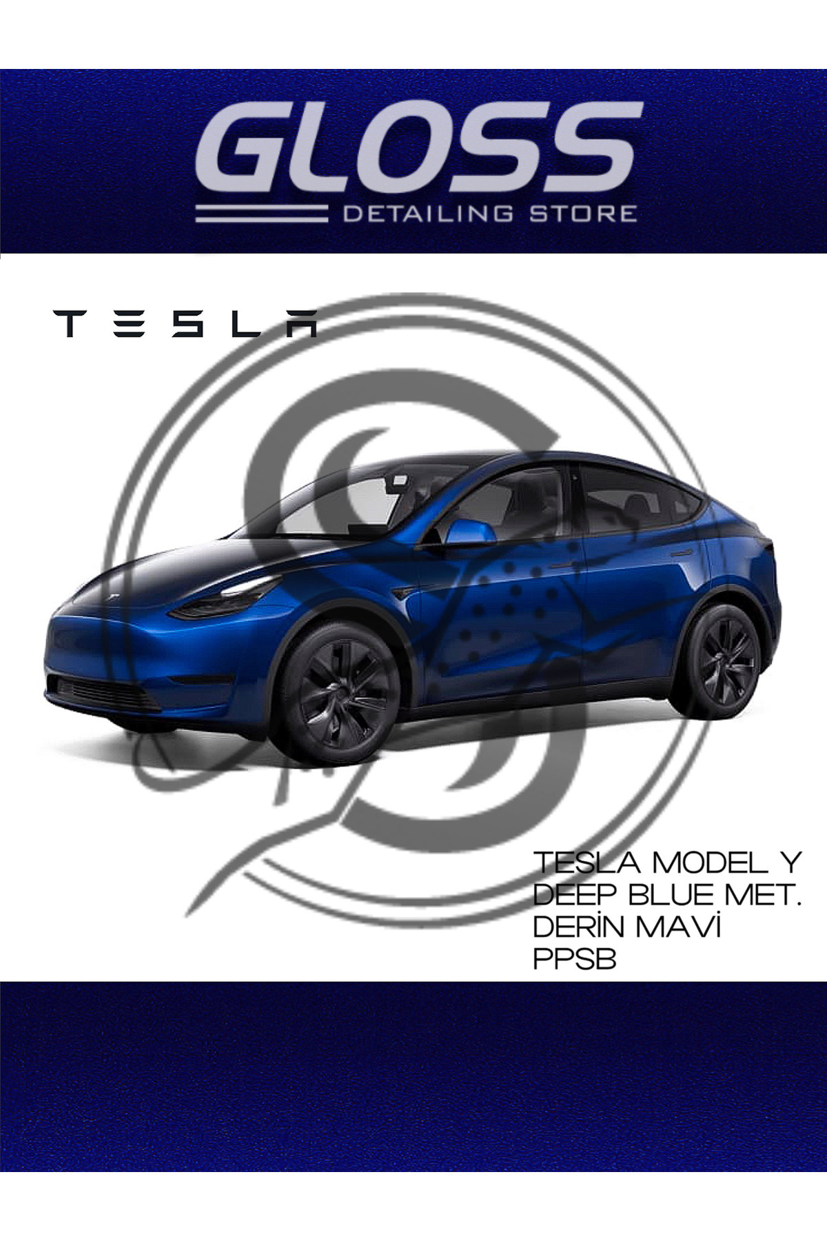 Gloss Detailing Tesla Model Y Deep Blue Met.ppsb(derin Mavi) - Profesyonel Rötuş Boyası 30ml.