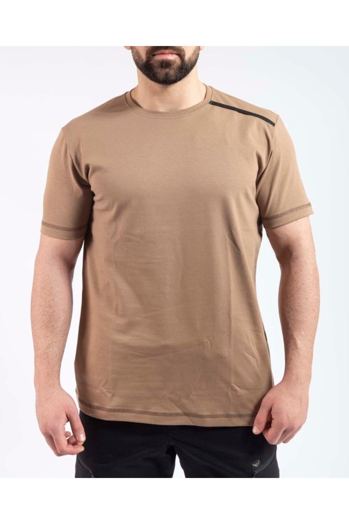 VAV WEAR Outdoor T-shirt Günlük Pamuklu Basic Erkek BASETI03