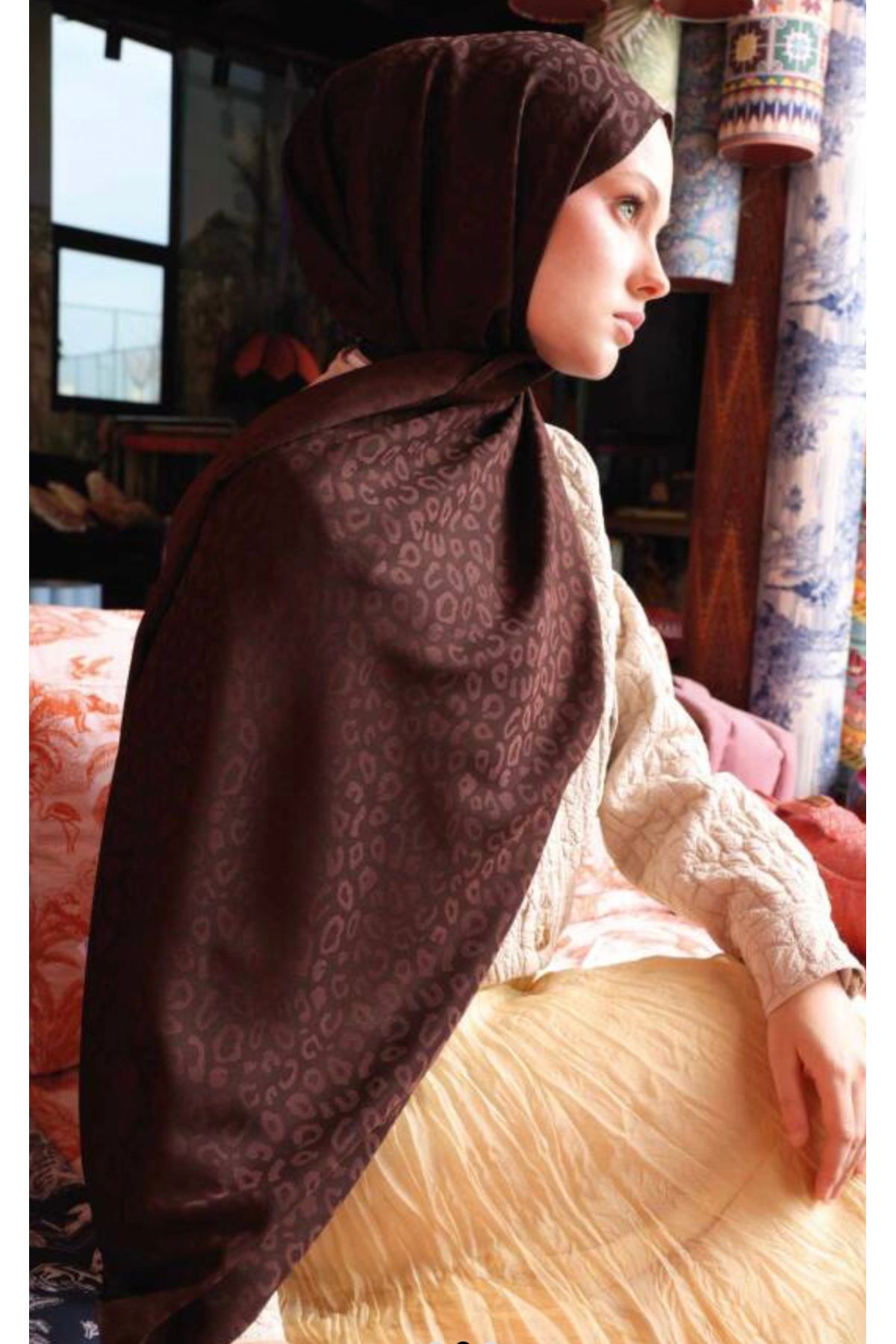 VALOR Leopar Desen Valor Scarf Şal
