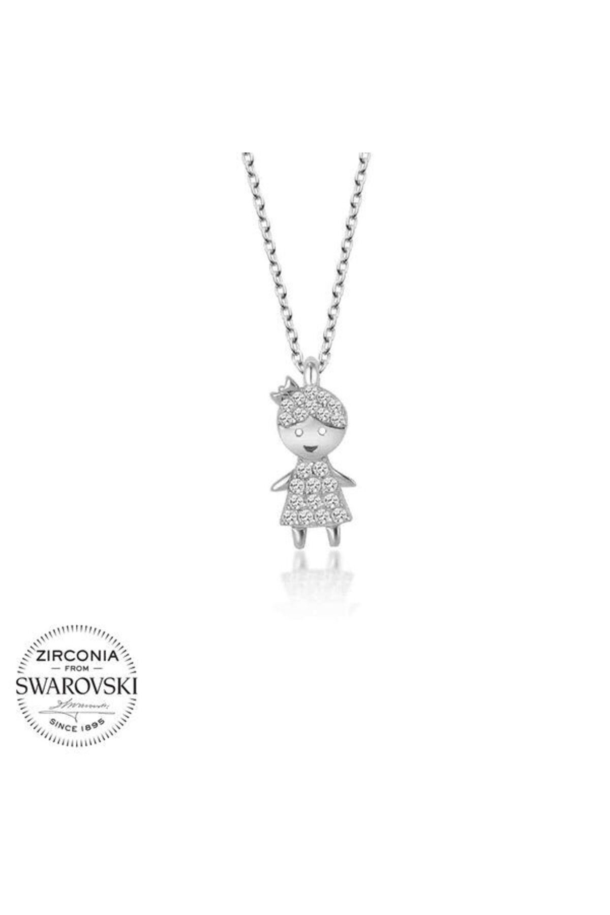 shop Taşlı Çocuk 925 Ayar Gümüş Kolye