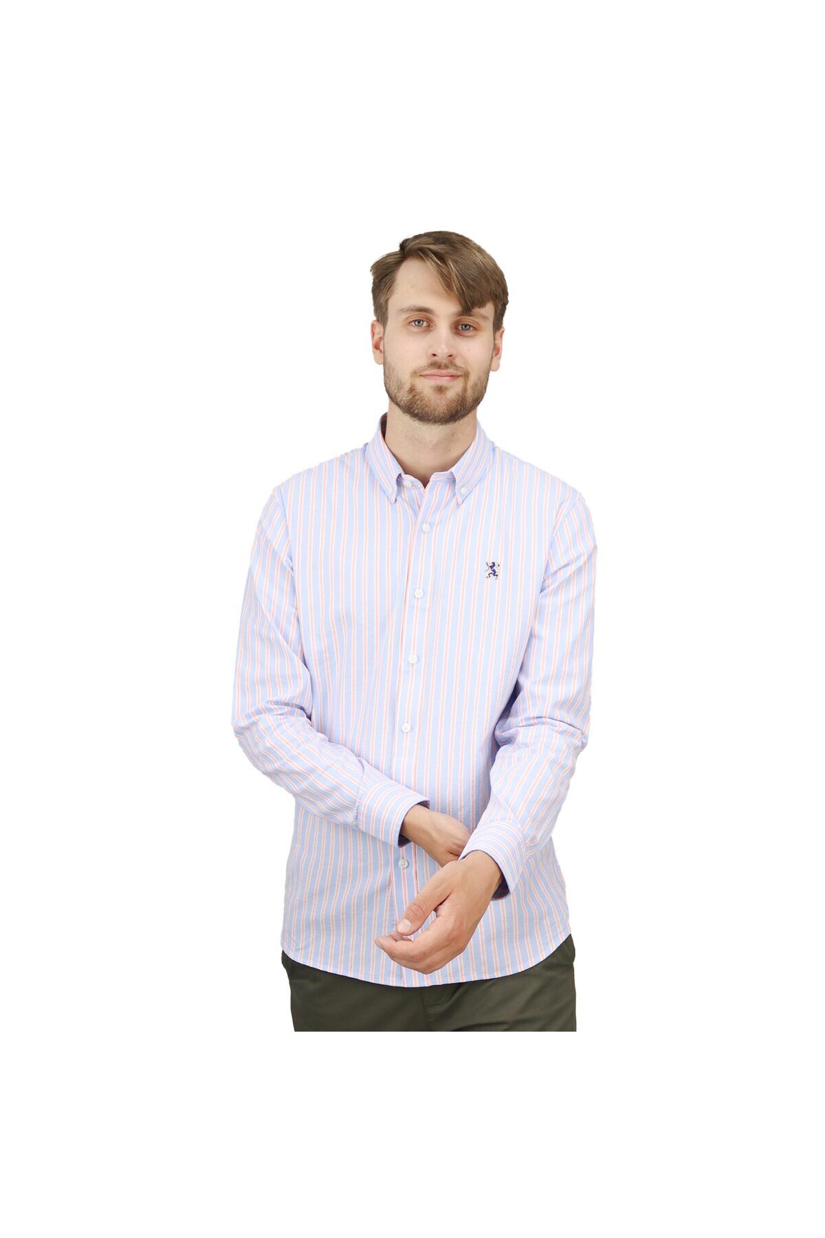 Giordano-Men's Lion Oxford Shirt 1