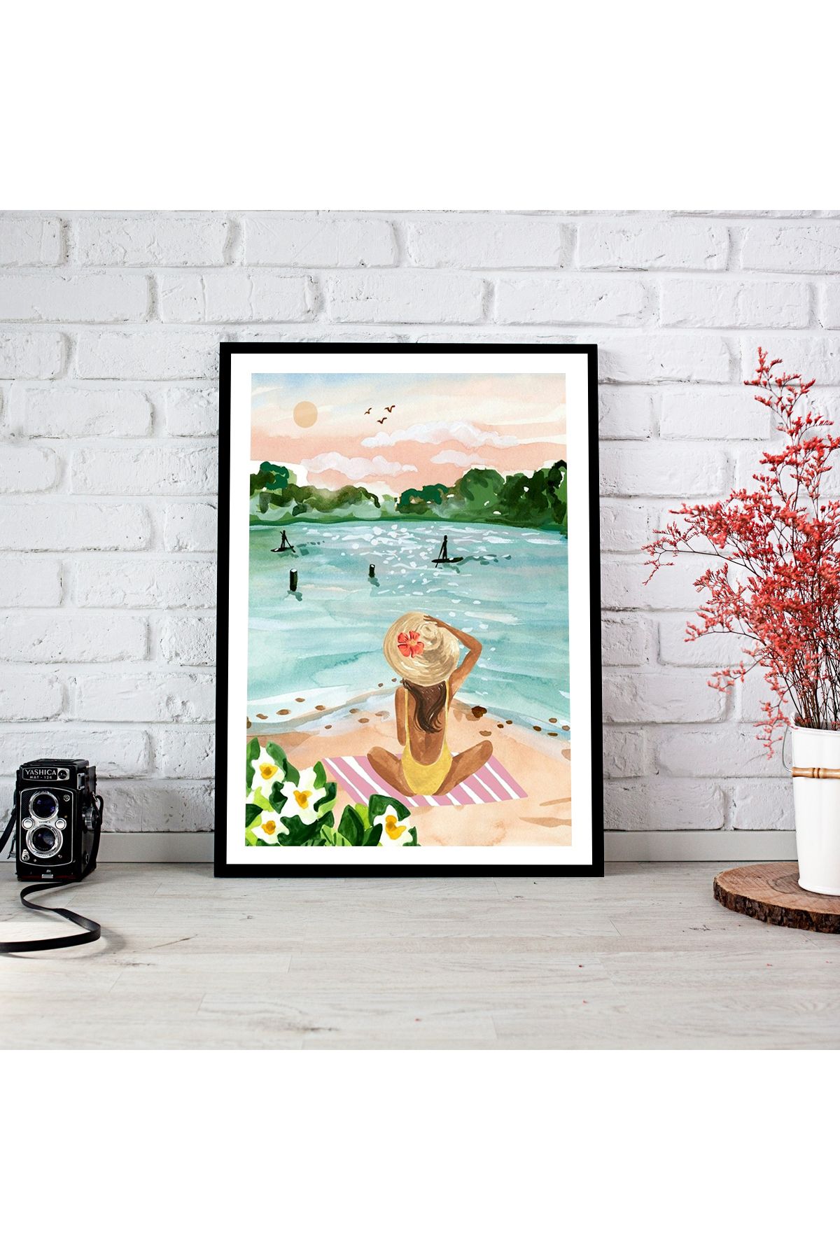 woodsia Çerçeve Görünümlü Çerçevesiz MDF Poster Tablo MDF_TEK1164