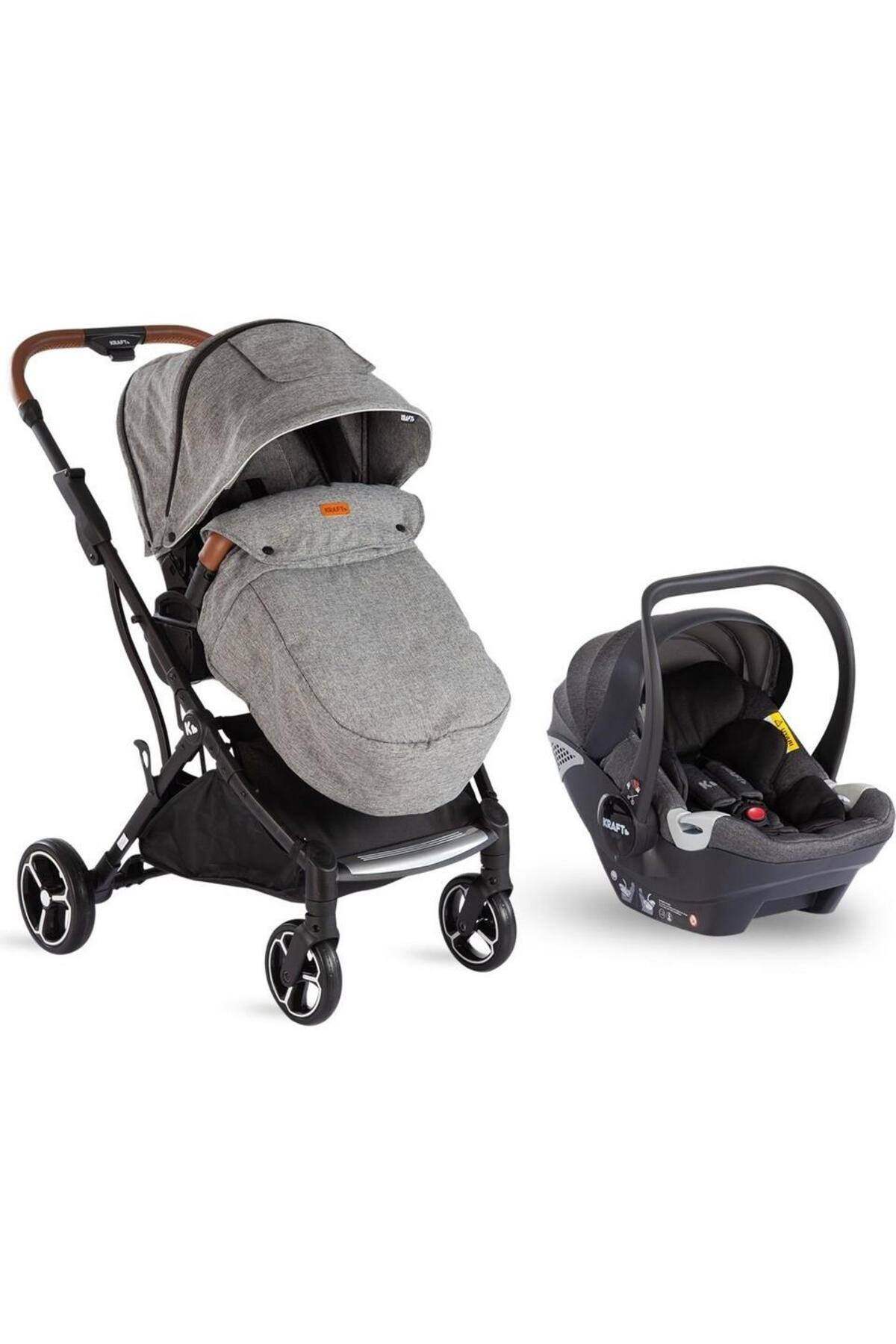 Kraft Lima Wb Açık Gri Travel Sistem Bebek Arabası fotoğrafı 2 (önizleme)