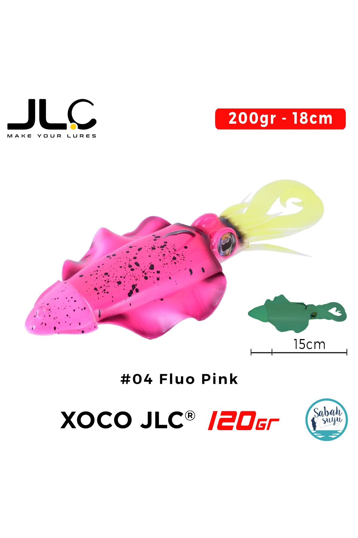 JLC Xoco 120 Set 200gr 18cm #04 Pink Silikon Sübye