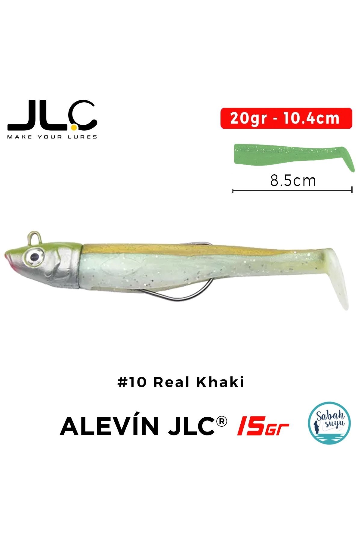 JLC Alevin Set 20gr 10.4cm #10 Real Khaki Silikon Balık