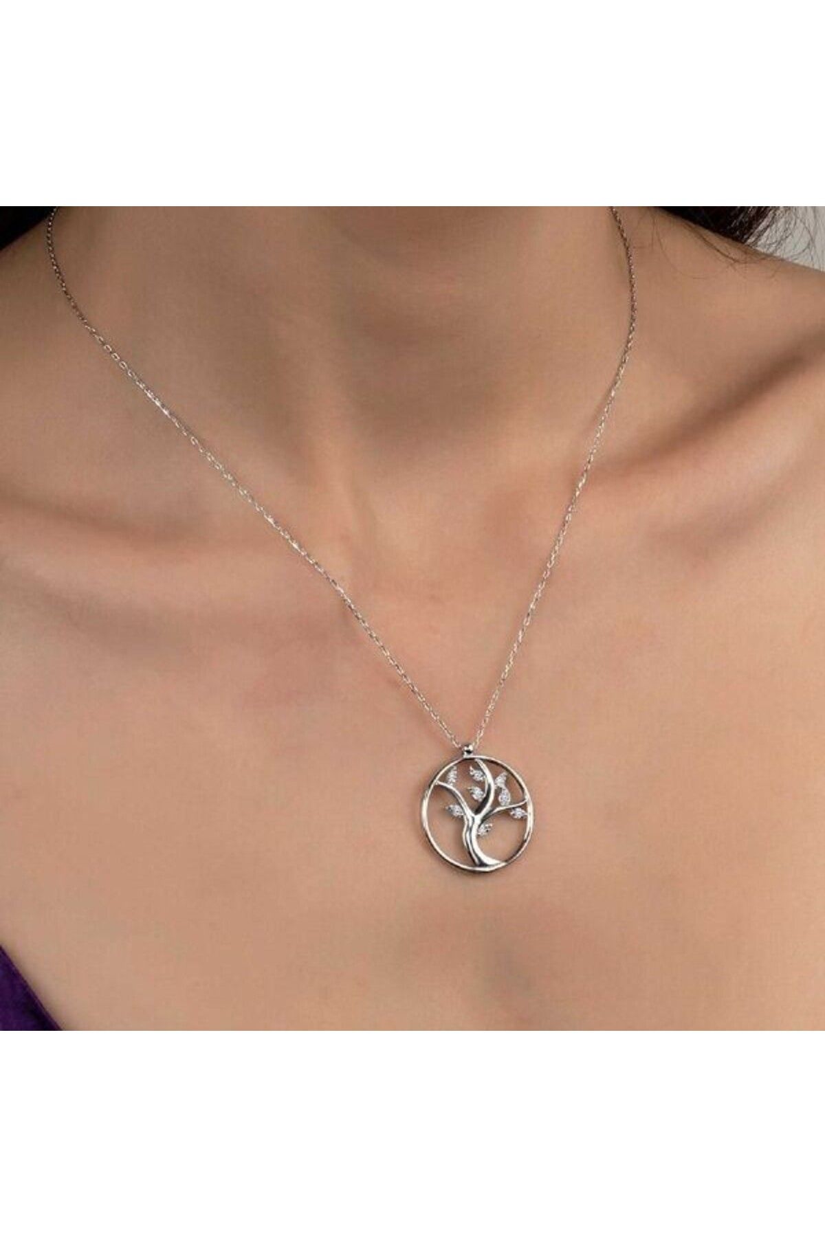 shop TaşlıHayat Ağacı 925 Ayar Gümüş Kolye