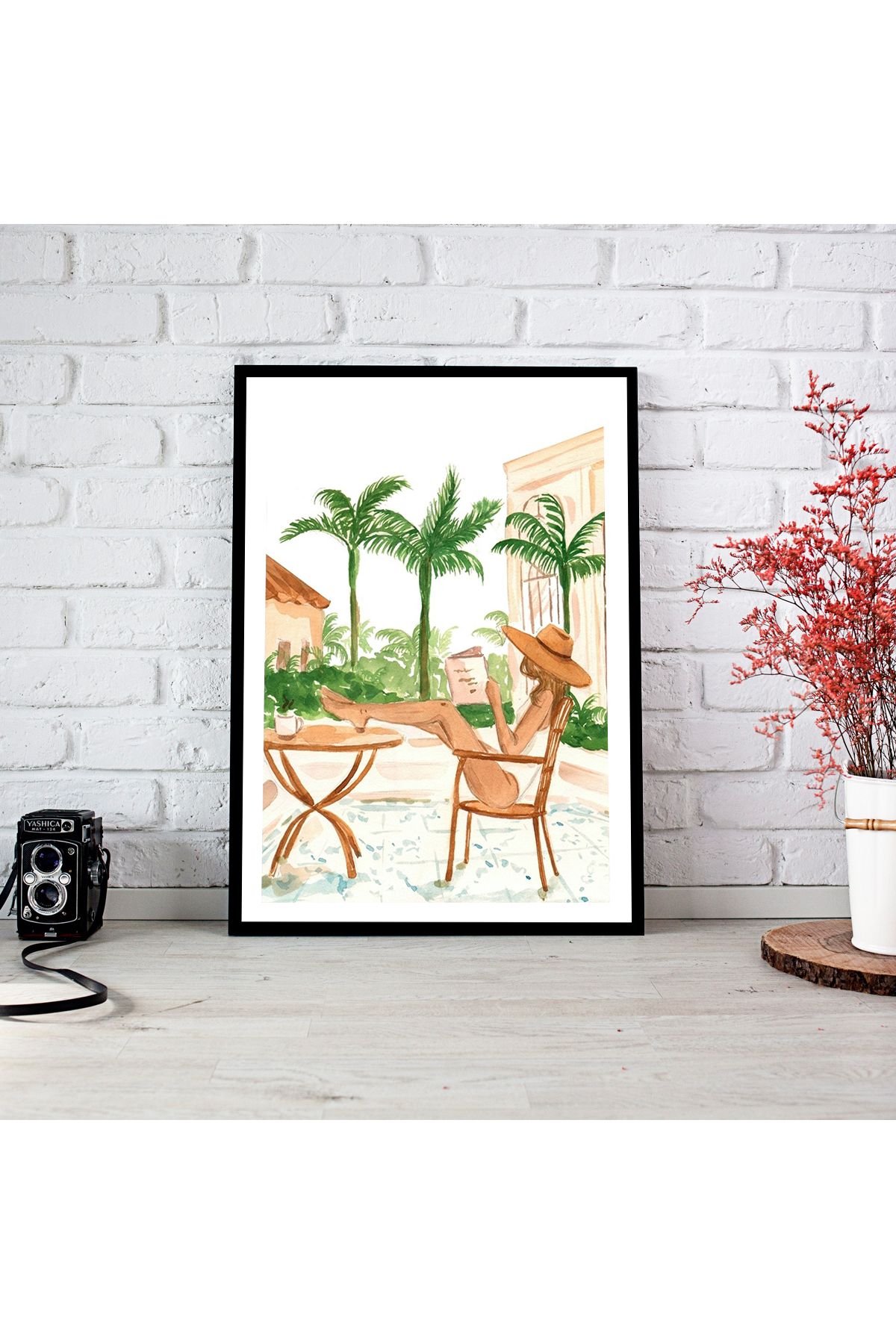 woodsia Çerçeve Görünümlü Çerçevesiz MDF Poster Tablo MDF_TEK1192