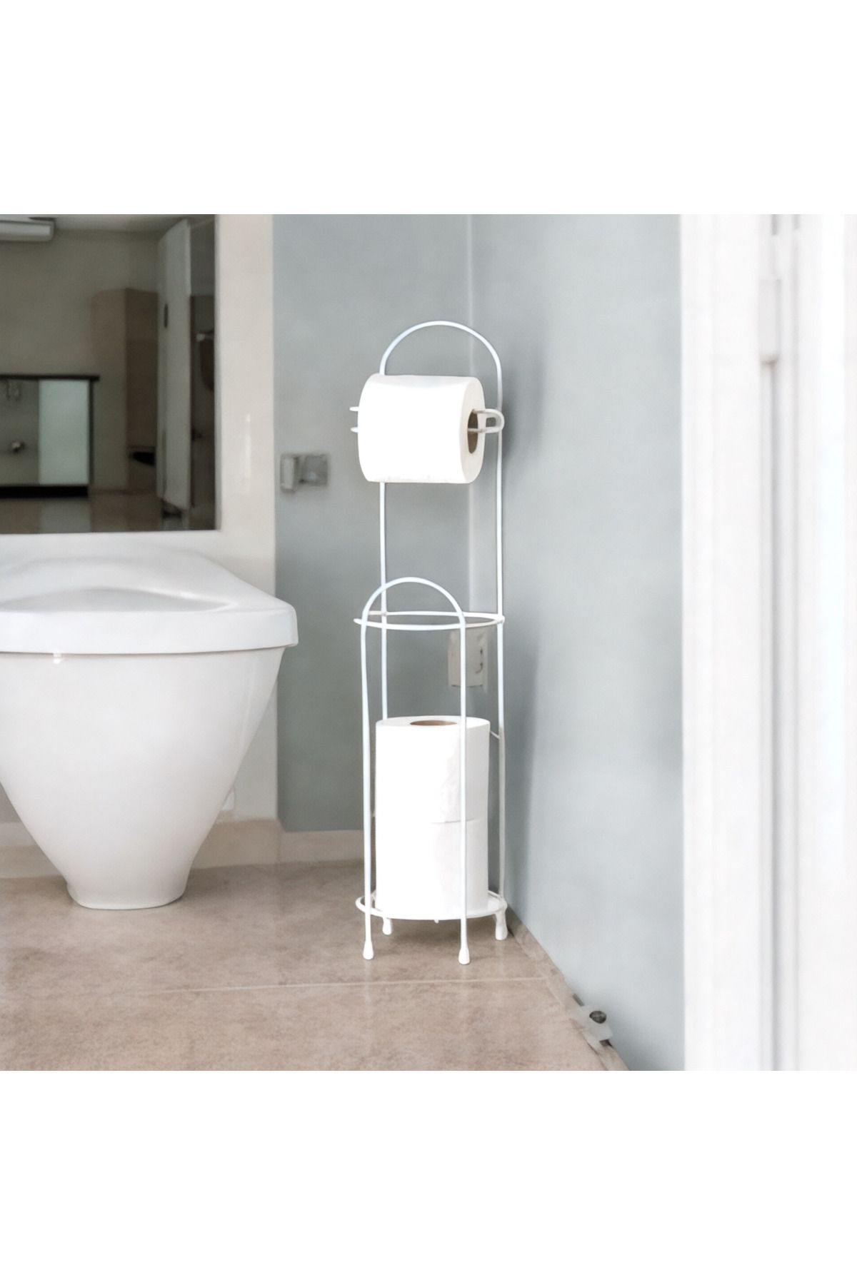 SAY HOME METAL TUVALET KAĞITLIĞI (BEYAZ)