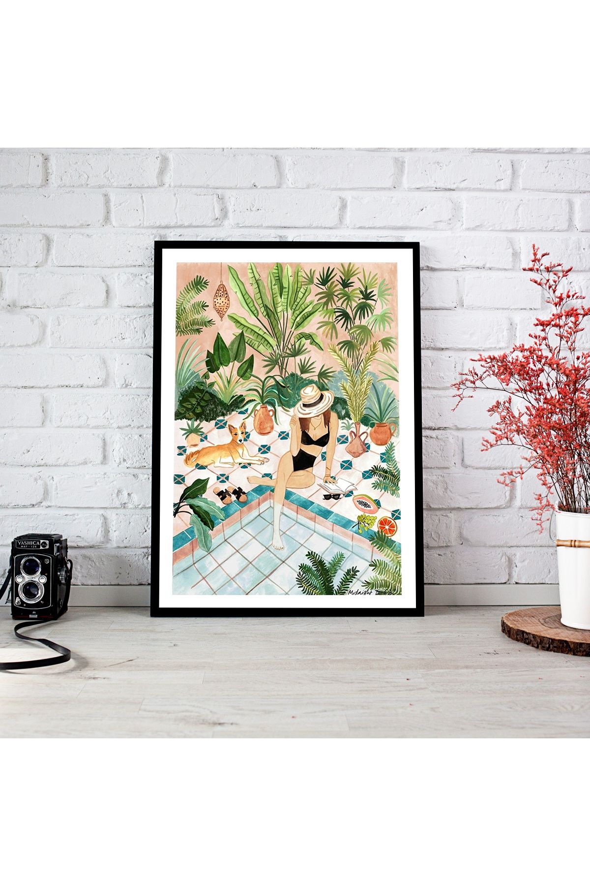 woodsia Çerçeve Görünümlü Çerçevesiz MDF Poster Tablo MDF_TEK1189