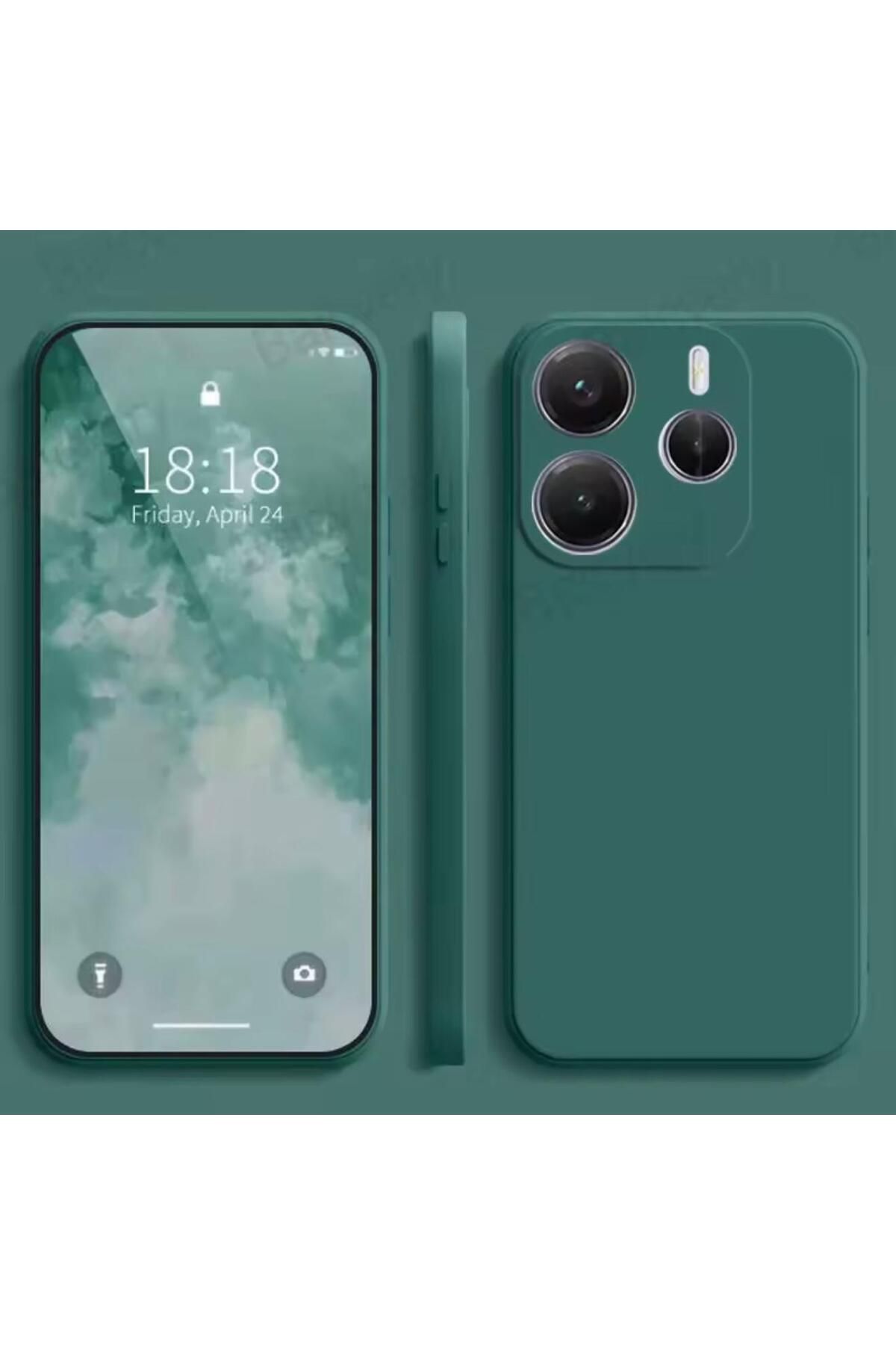 Sphone Xiaomi Redmi Note 14 5g Kılıf Kamera Çıkıntılı Korumalı Liquid Sıvı Silikon İçi Kadife Lansman Renk