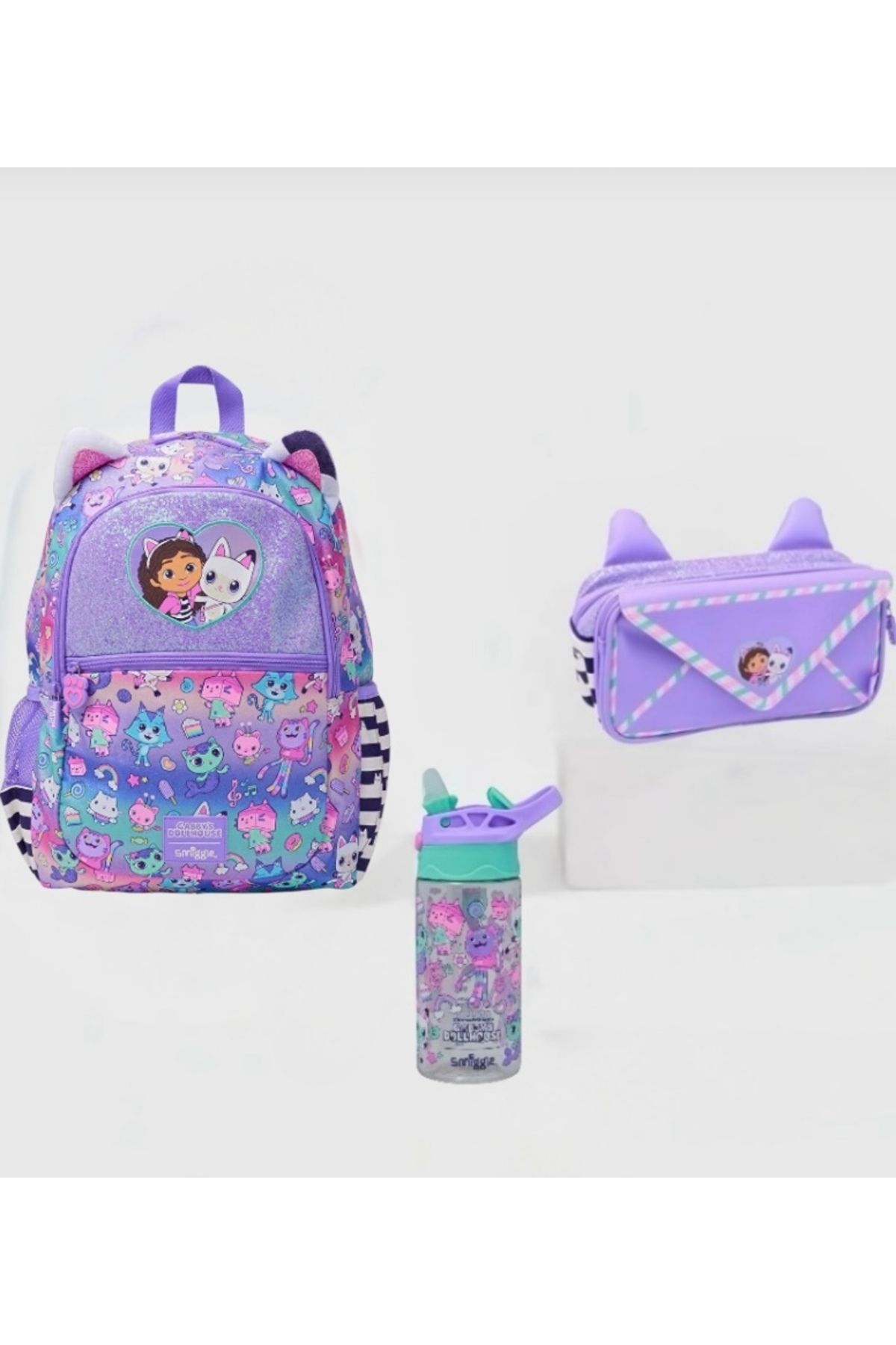 SMIGGLE -Gabby's Dollhouse 3'lü Okul Çanta Seti