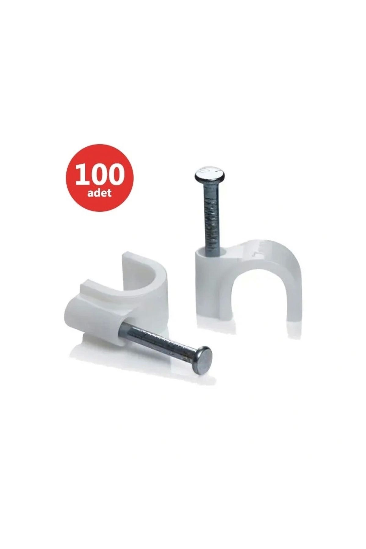 STOREMAX KROŞE 8 NUMARA ÇELİK ÇİVİLİ 25 MM (4*16 ANTİGRON KABLOLAR İÇİN) 100LÜ POŞET KARYA (5047)